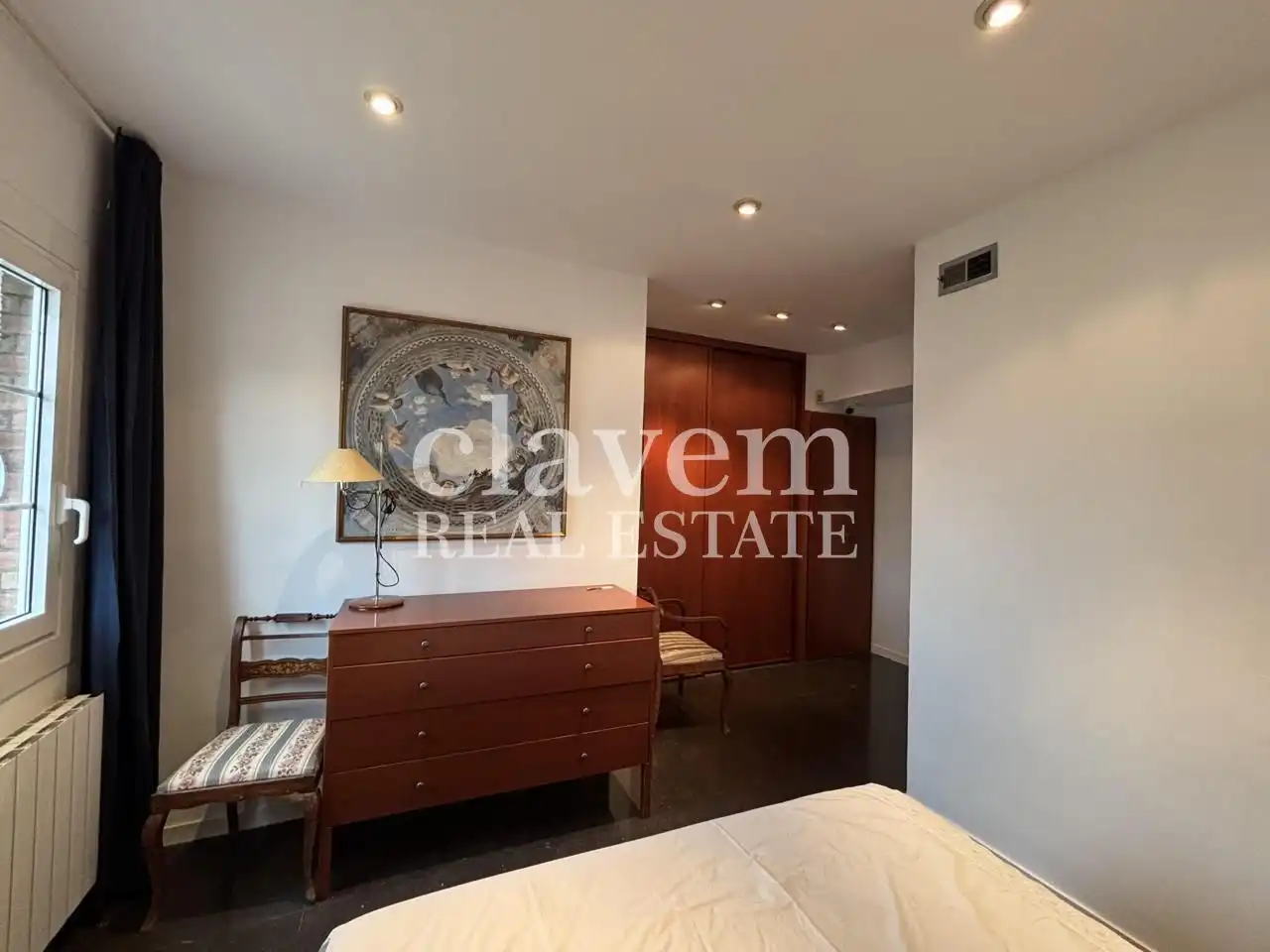 Bedroom of Flat for rent in Barcelona  with Heating, Furnished and Community pool