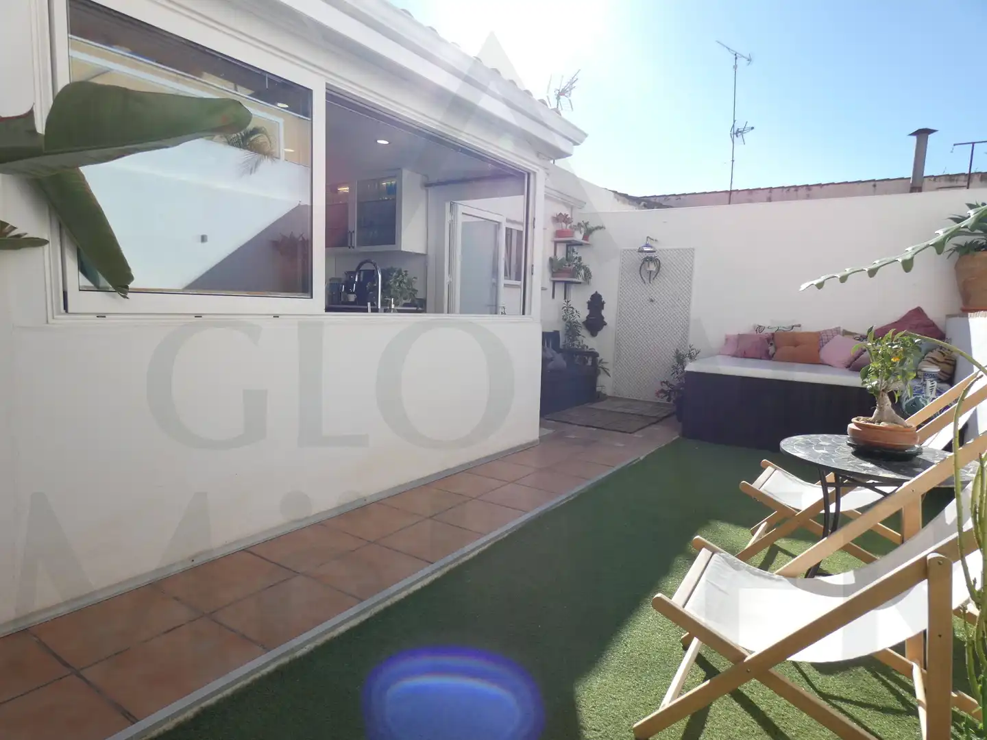 Terraza de Casa adosada en venta en Cartagena con Aire acondicionado, Calefacción y Jardín privado