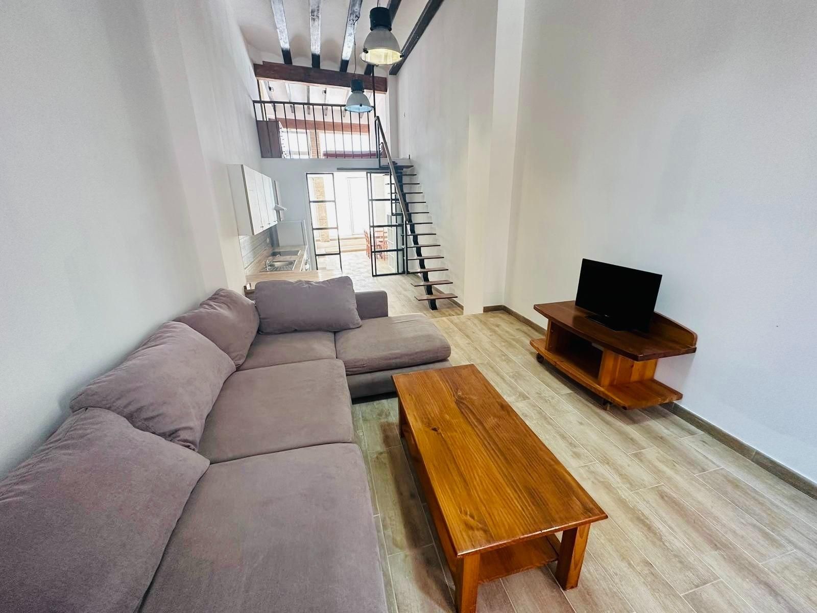 Living room of Planta baja to rent in  Valencia Capital  with Air Conditioner, Heating and Terrace