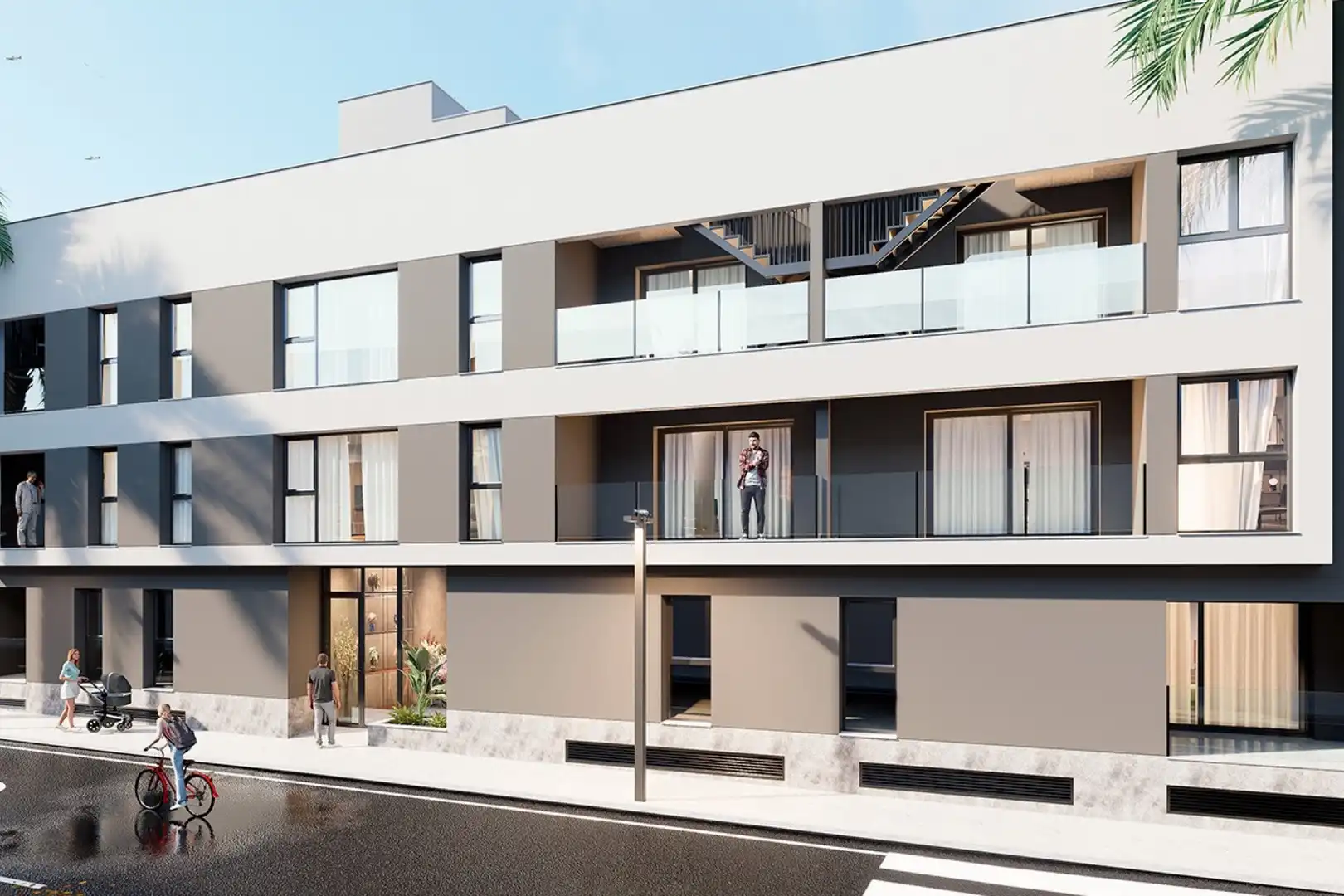 Vista exterior de Piso en venta en San Pedro del Pinatar con Aire acondicionado, Calefacción y Terraza