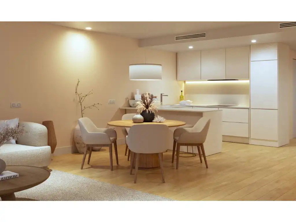 Menjador de Apartament en venda en  Palma de Mallorca amb Aire condicionat, Jardí privat i Terrassa