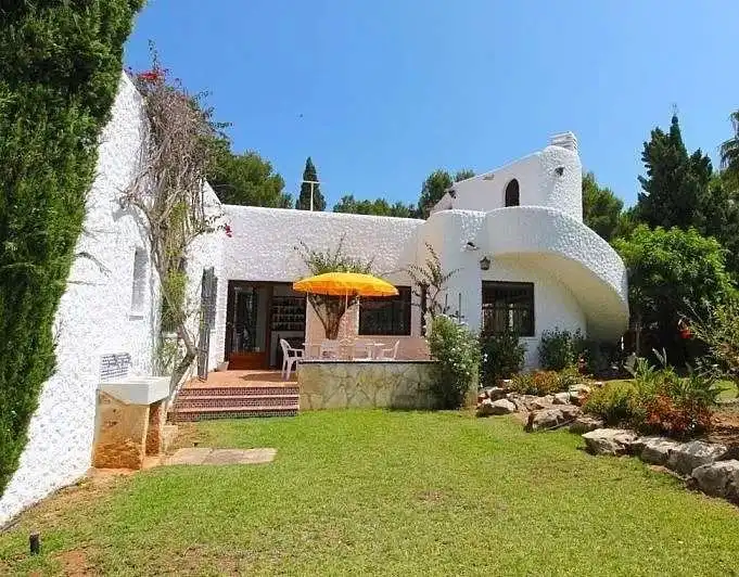 Garten von Haus oder Chalet zur Miete in Dénia mit Klimaanlage, Heizung und Privatgarten