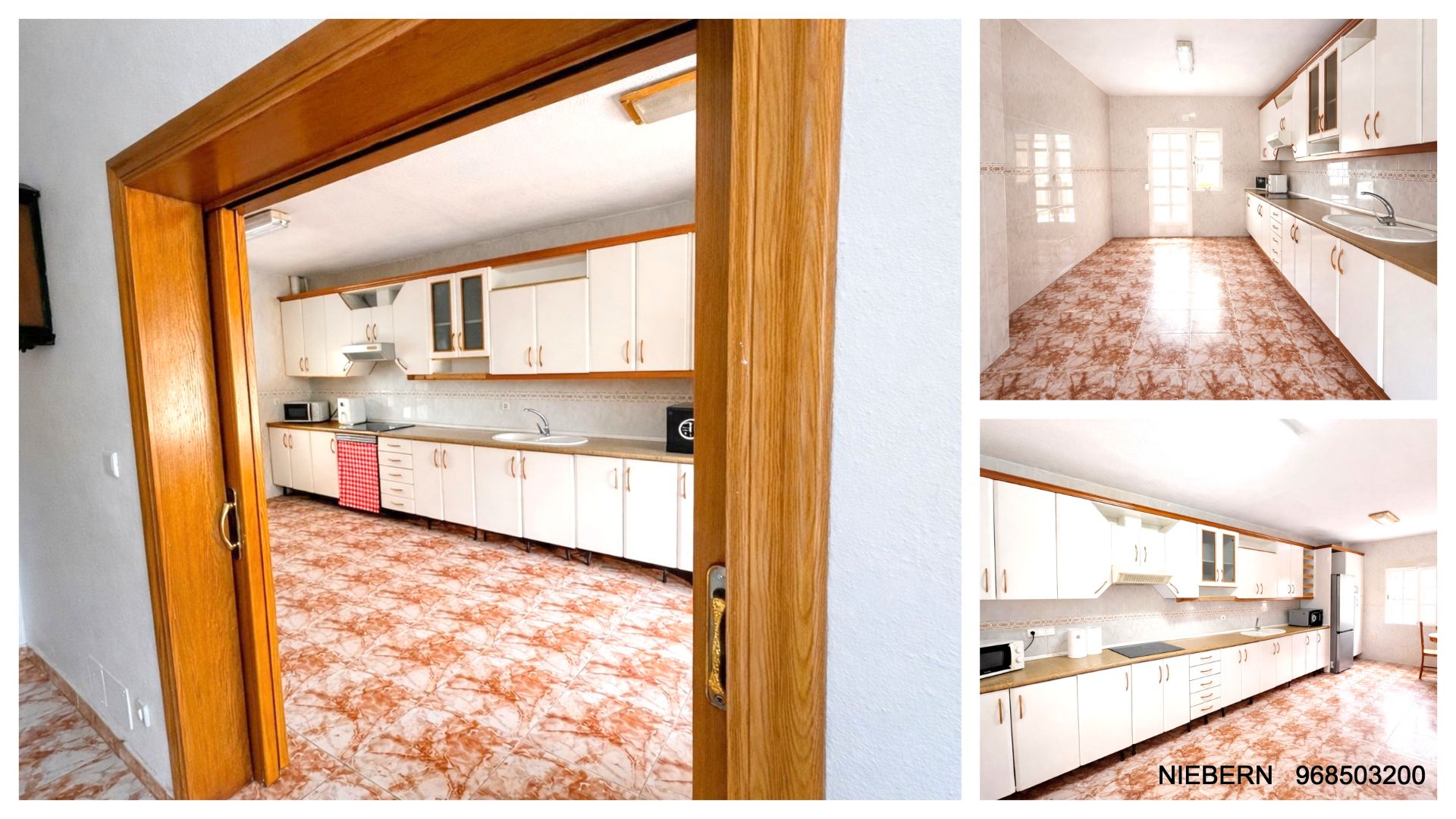 Cuina de Casa adosada en venda en Cartagena amb Aire condicionat, Terrassa i Moblat