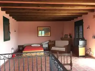 Sala d'estar de Finca rústica en venda en Terrades amb Aire condicionat, Jardí privat i Parquet