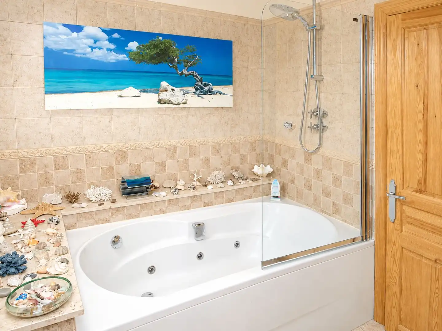 Baño de Casa o chalet en venta en Arenas de Iguña con Calefacción, Terraza y Piscina