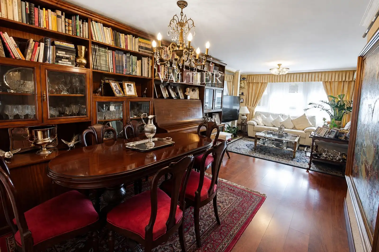 Esszimmer von Wohnung zur Miete in Madrid mit Klimaanlage, Terrasse und Möbliert
