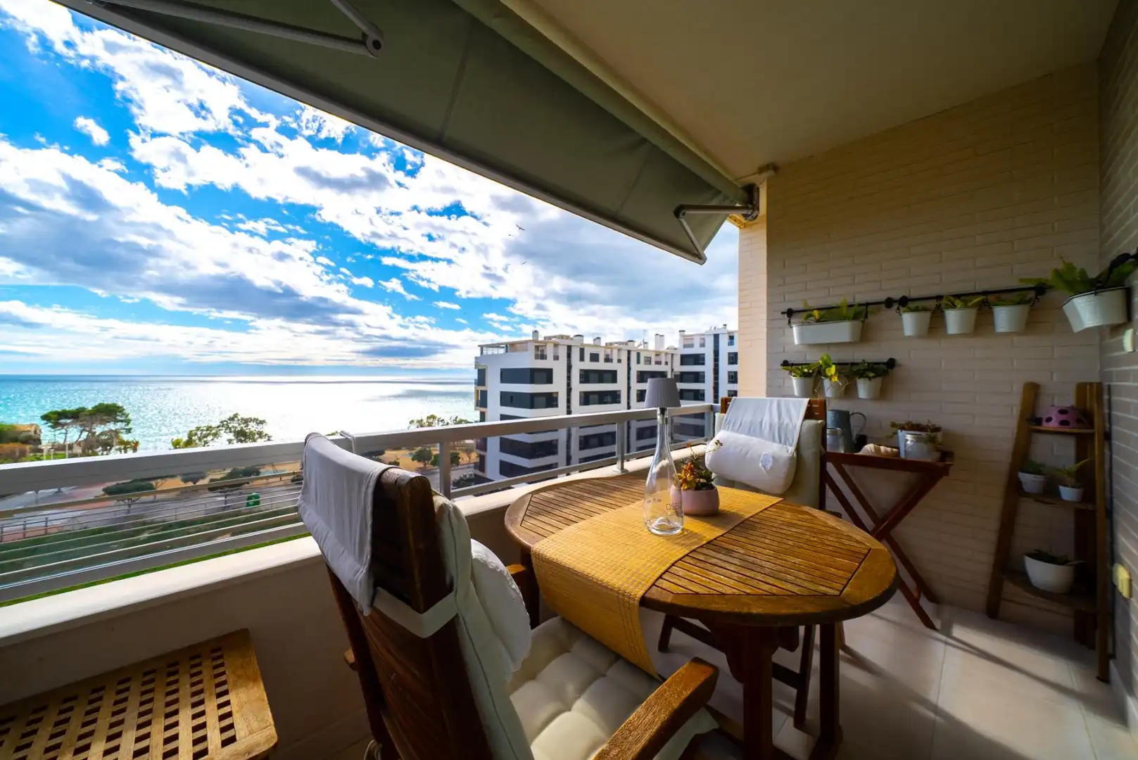 Terraza de Apartamento en venta en Villajoyosa / La Vila Joiosa con Aire acondicionado, Trastero y Amueblado