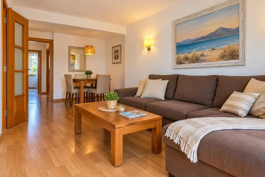Sala d'estar de Apartament en venda en Alcúdia amb Terrassa i Piscina comunitària