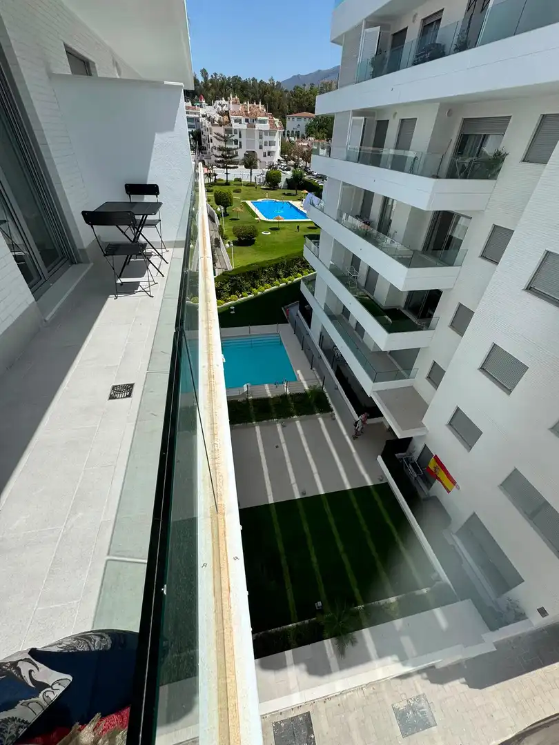 Swimming pool of Apartments for rent in Marbella  with Air Conditioner, Heating and Terrace