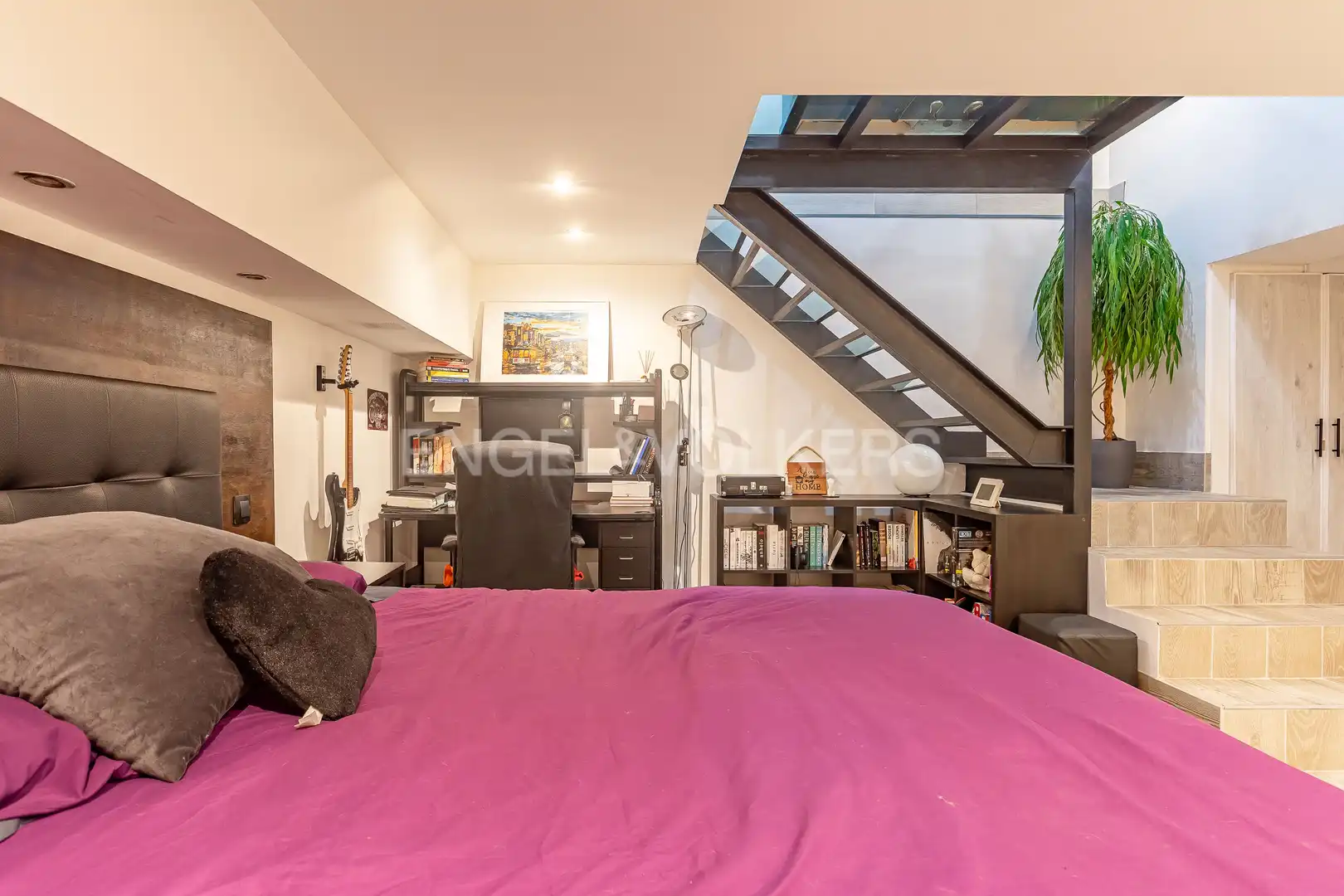 Schlafzimmer von Maisonette zur Miete in Madrid mit Klimaanlage, Heizung und Möbliert