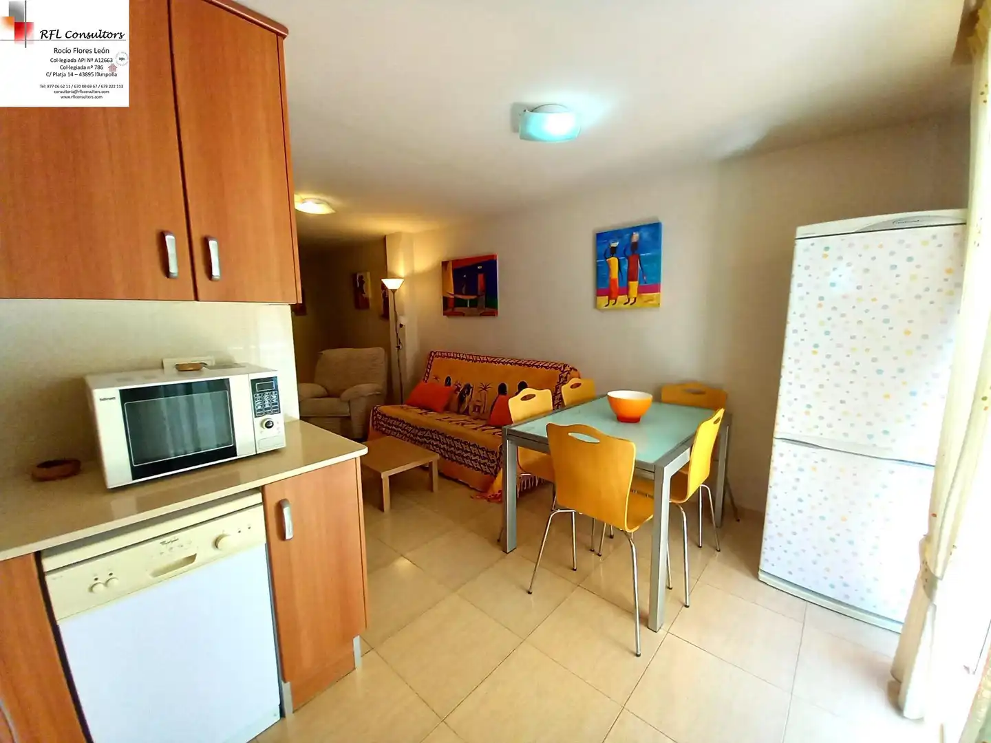 Küche von Wohnungen zum Verkauf in L'Ampolla mit Heizung, Terrasse und Möbliert