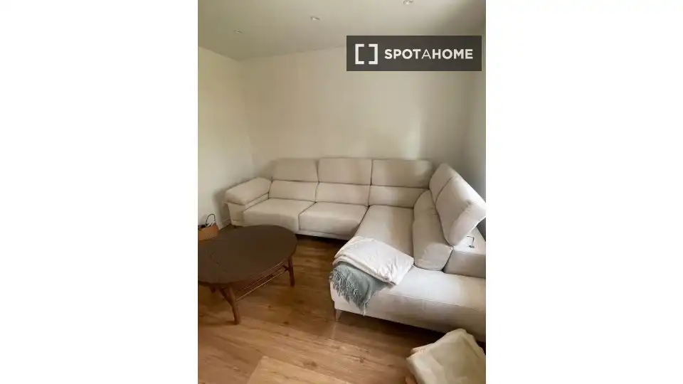 Living room of Flat for rent in Madrid  with Air Conditioner, Heating and Furnished