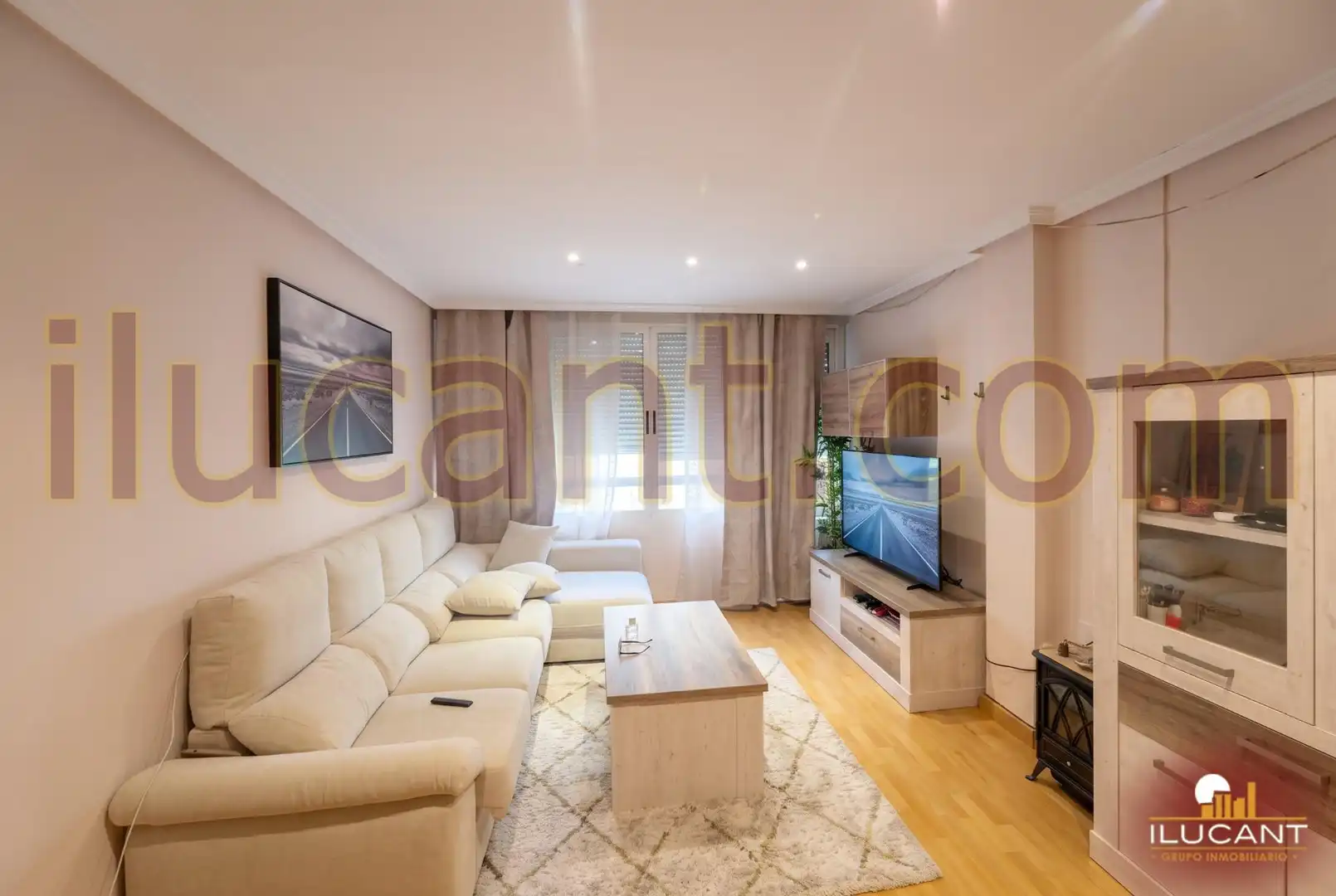 Sala d'estar de Pis en venda en Alicante / Alacant amb Aire condicionat i Moblat