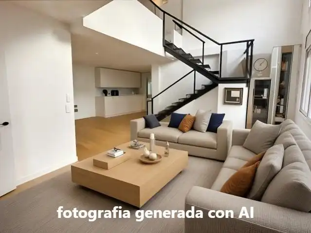 Wohnzimmer von Maisonette zum Verkauf in Badalona mit Klimaanlage und Parkett