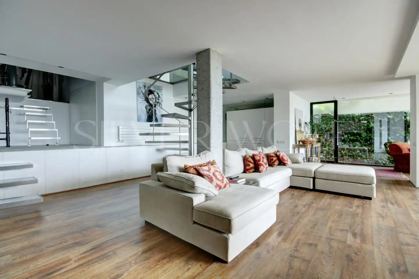 Sala de estar de Casa o chalet en venta en Sitges con Aire acondicionado, Calefacción y Jardín privado