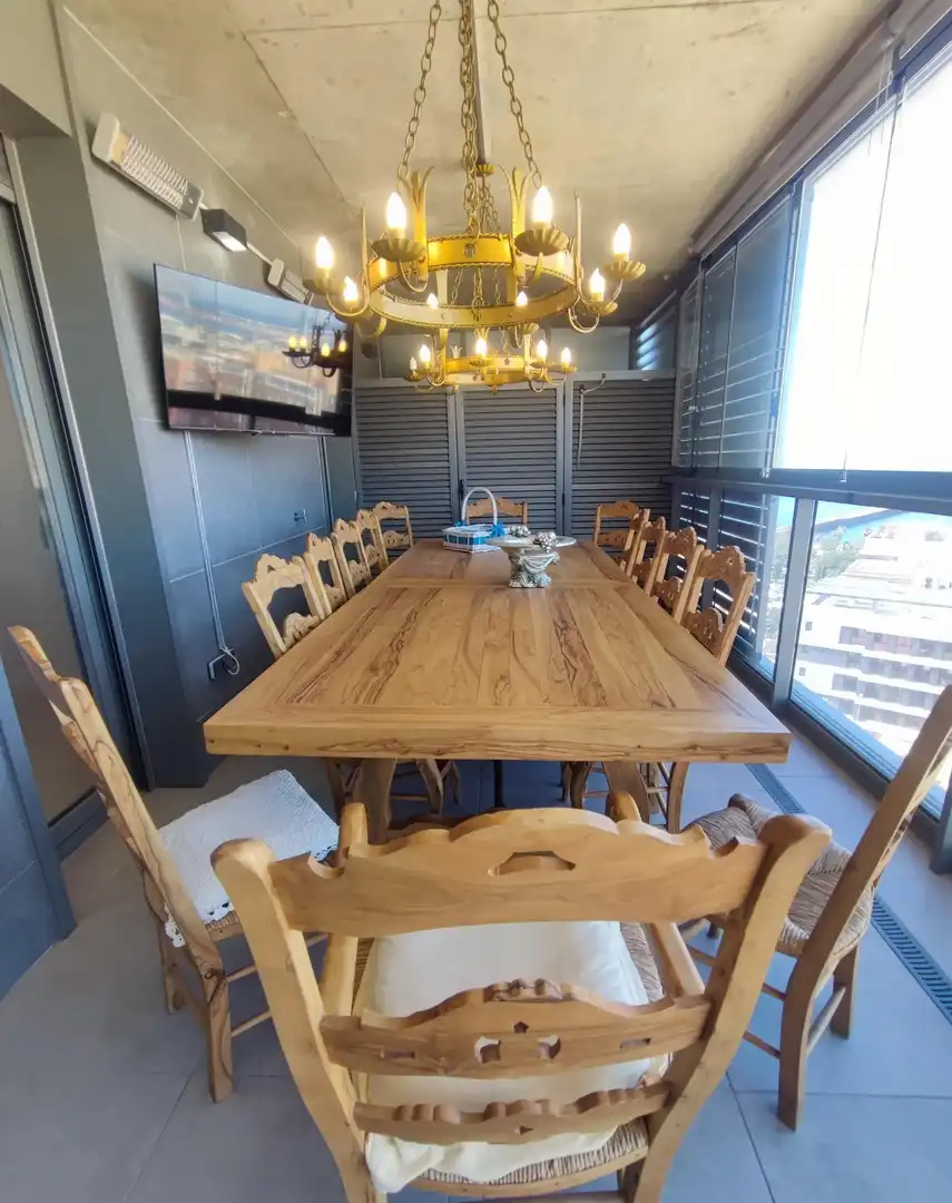 Comedor de Piso de alquiler en Almería con Aire acondicionado, Calefacción y Jardín privado