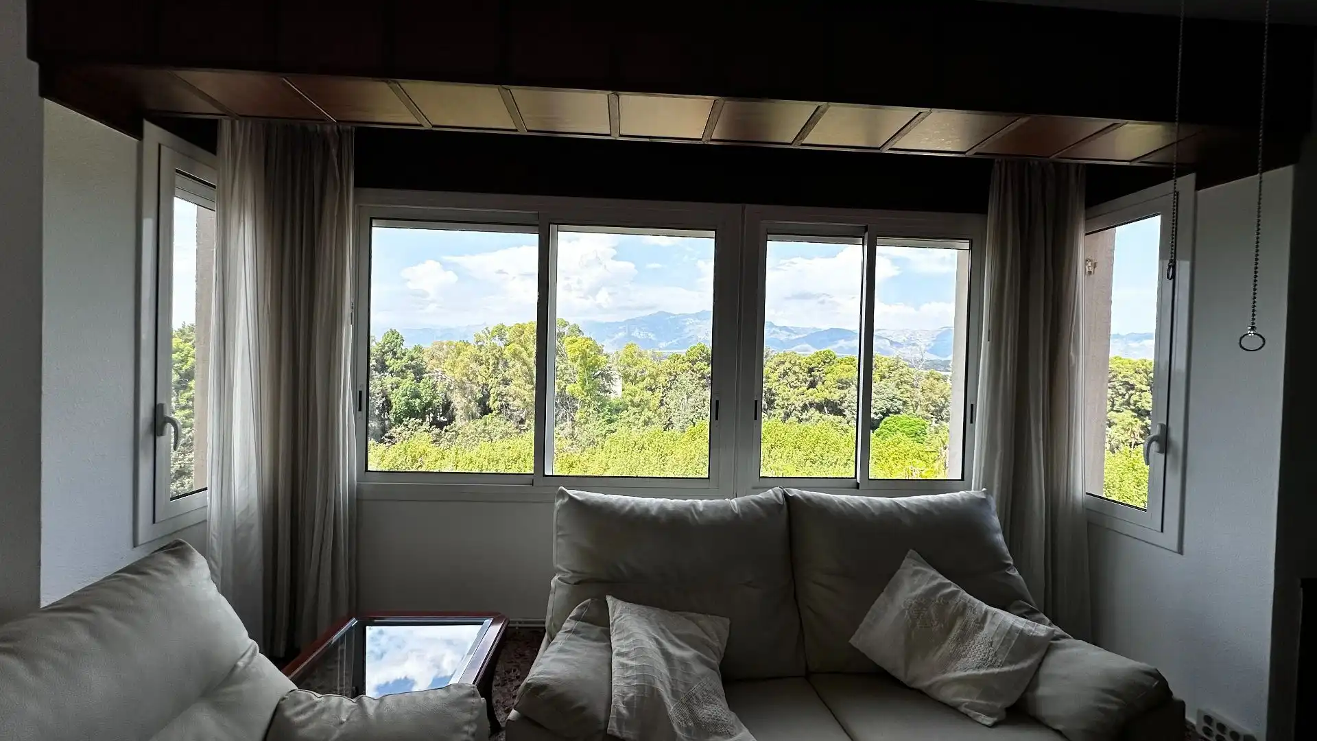 Living room of Flat for rent in Tortosa  with Air Conditioner, Terrace and Furnished