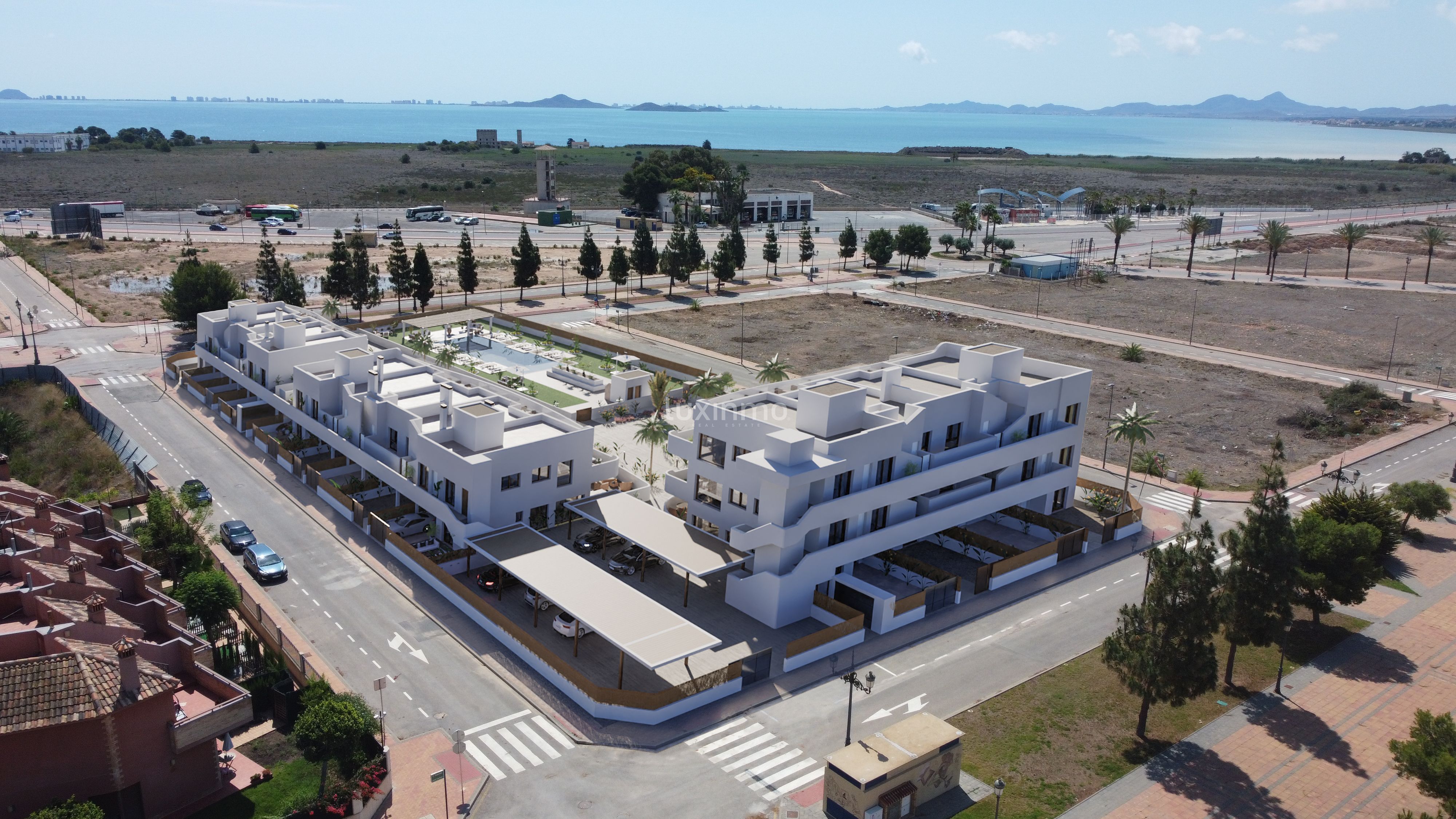 Exterior view of Flat for sale in Los Alcázares  with Air Conditioner, Private garden and Terrace