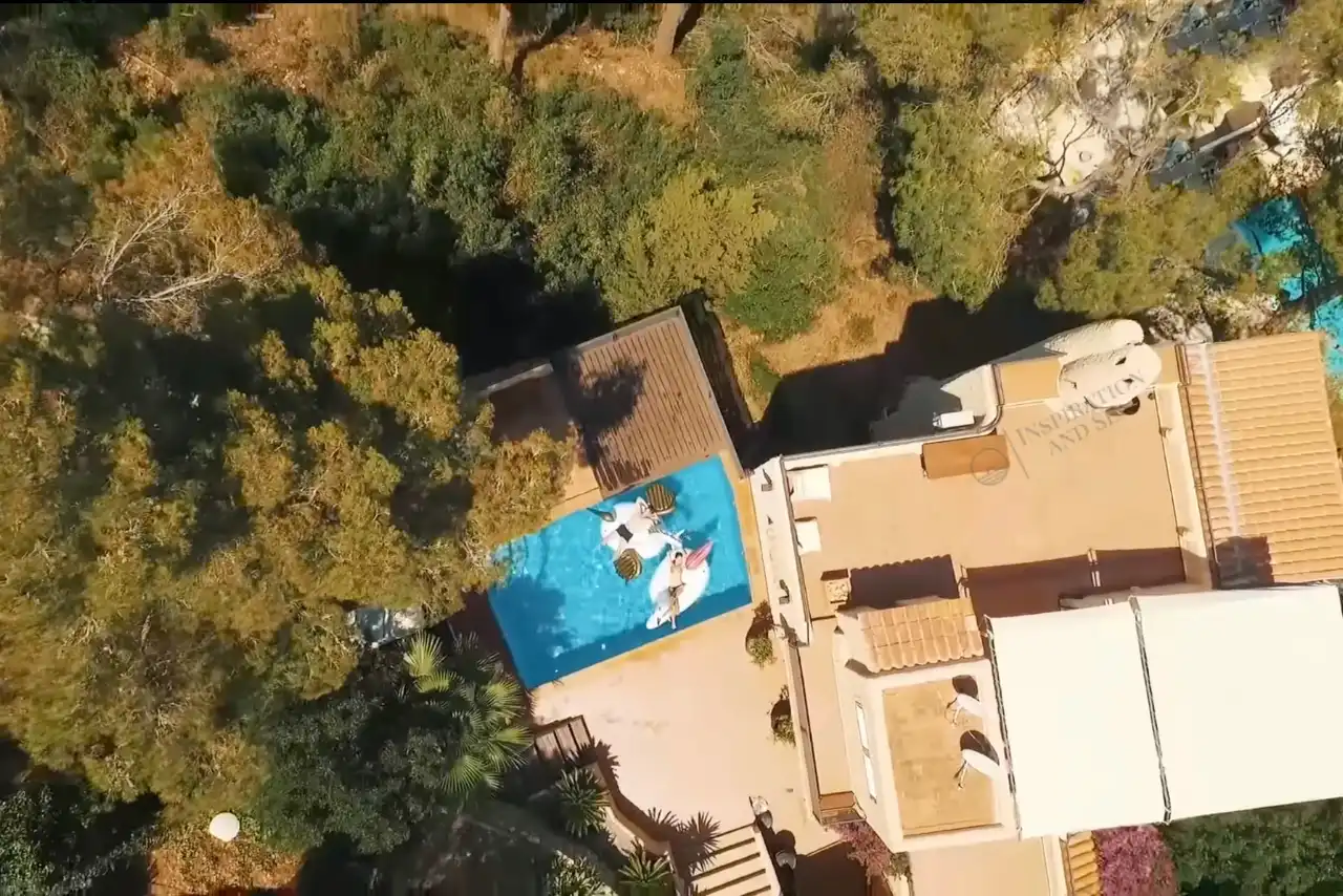 Piscina de Casa o xalet de lloguer en Santa Eulària des Riu amb Aire condicionat, Jardí privat i Terrassa