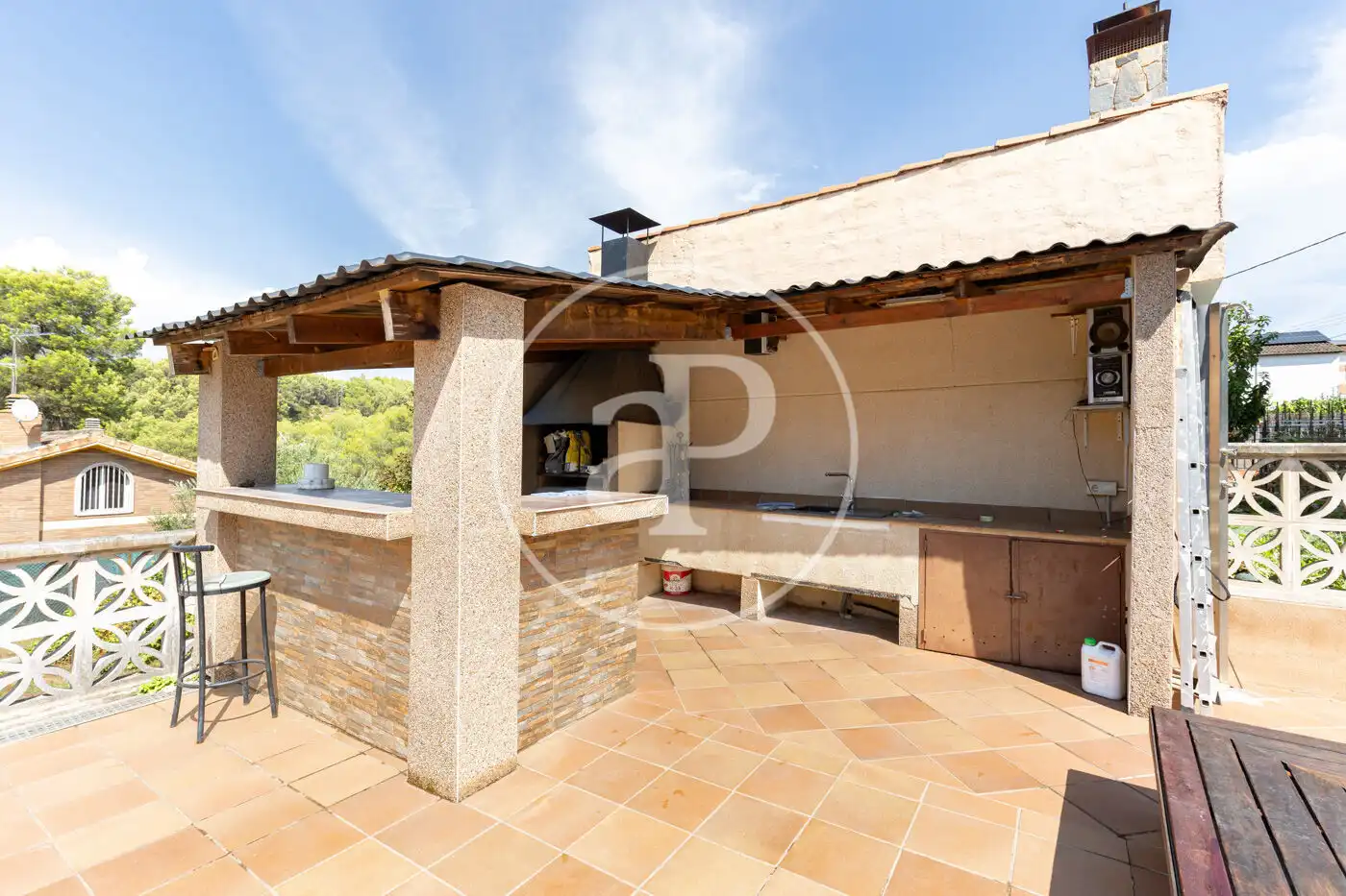 Terrace of Flat for sale in Rubí  with Air Conditioner, Heating and Private garden