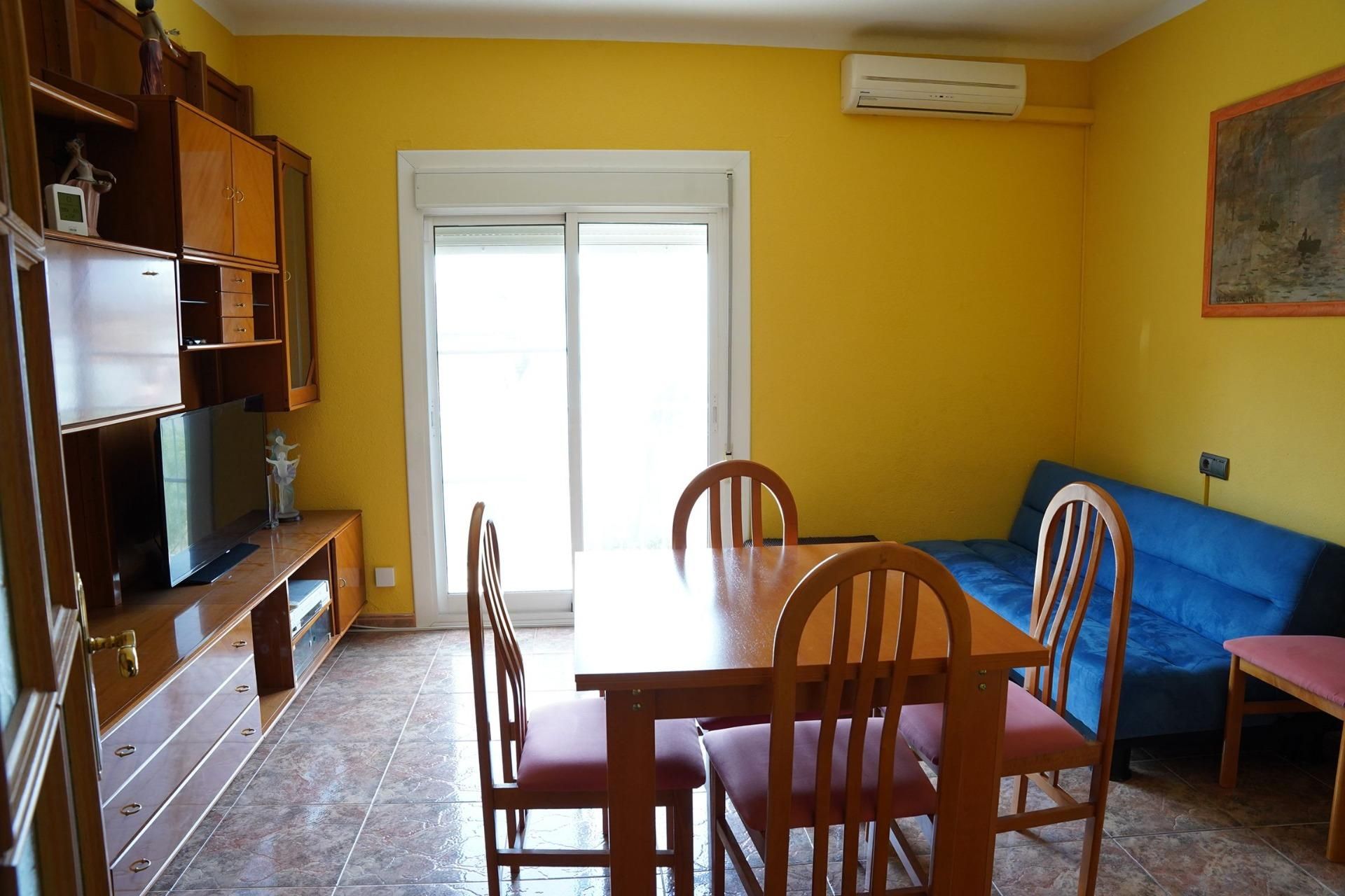 Dining room of Flat for sale in L'Aldea  with Air Conditioner, Terrace and Balcony