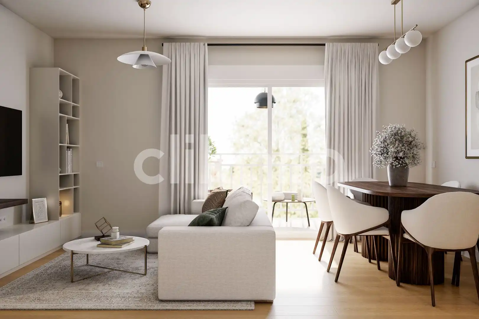 Sala de estar de Piso en venta en Madrid con Aire acondicionado, Calefacción y Jardín privado