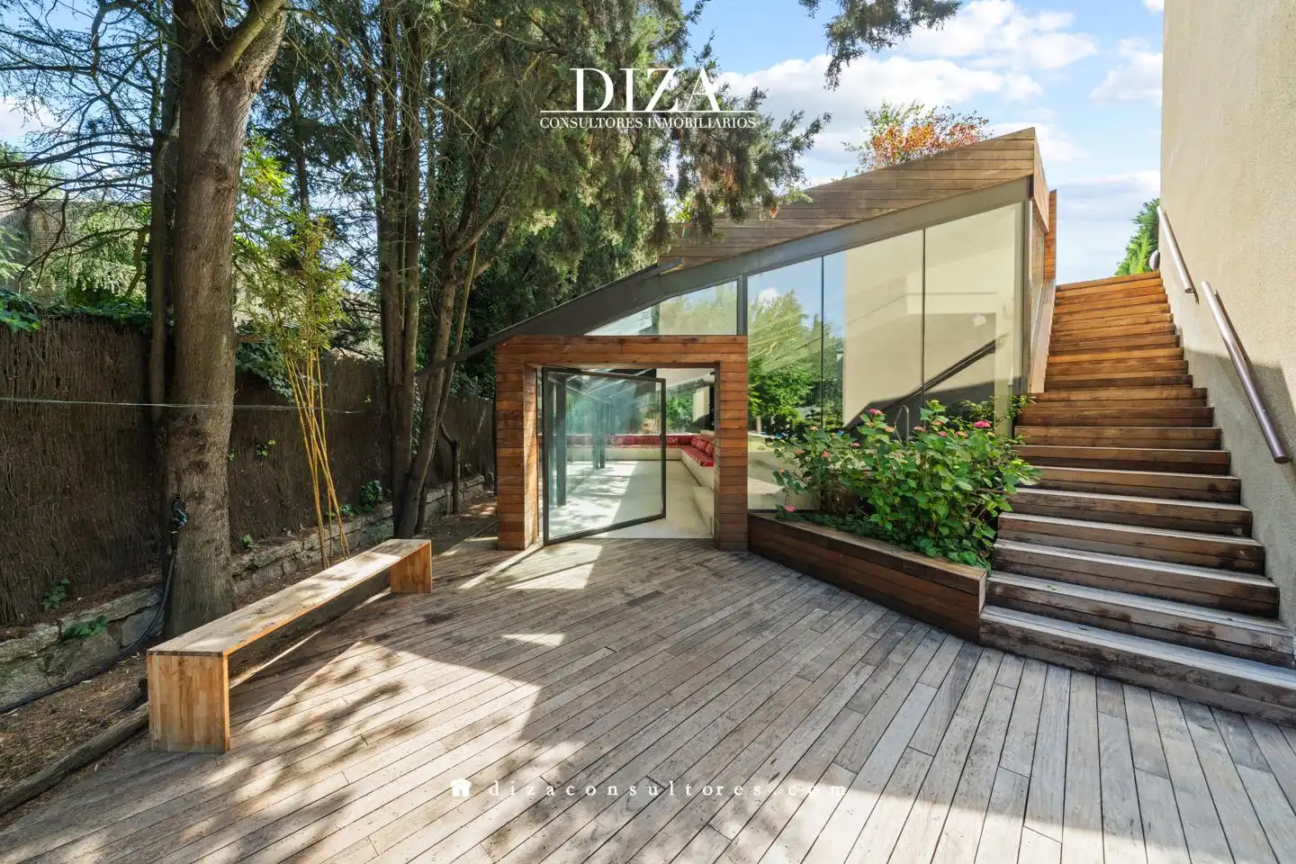 Garden of Houses for rent in Madrid  with Air Conditioner, Heating and Private garden