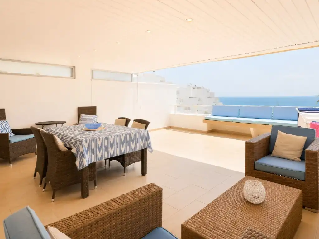 Terrasse von Wohnung zur Miete in Calvià mit Klimaanlage, Privatgarten und Terrasse