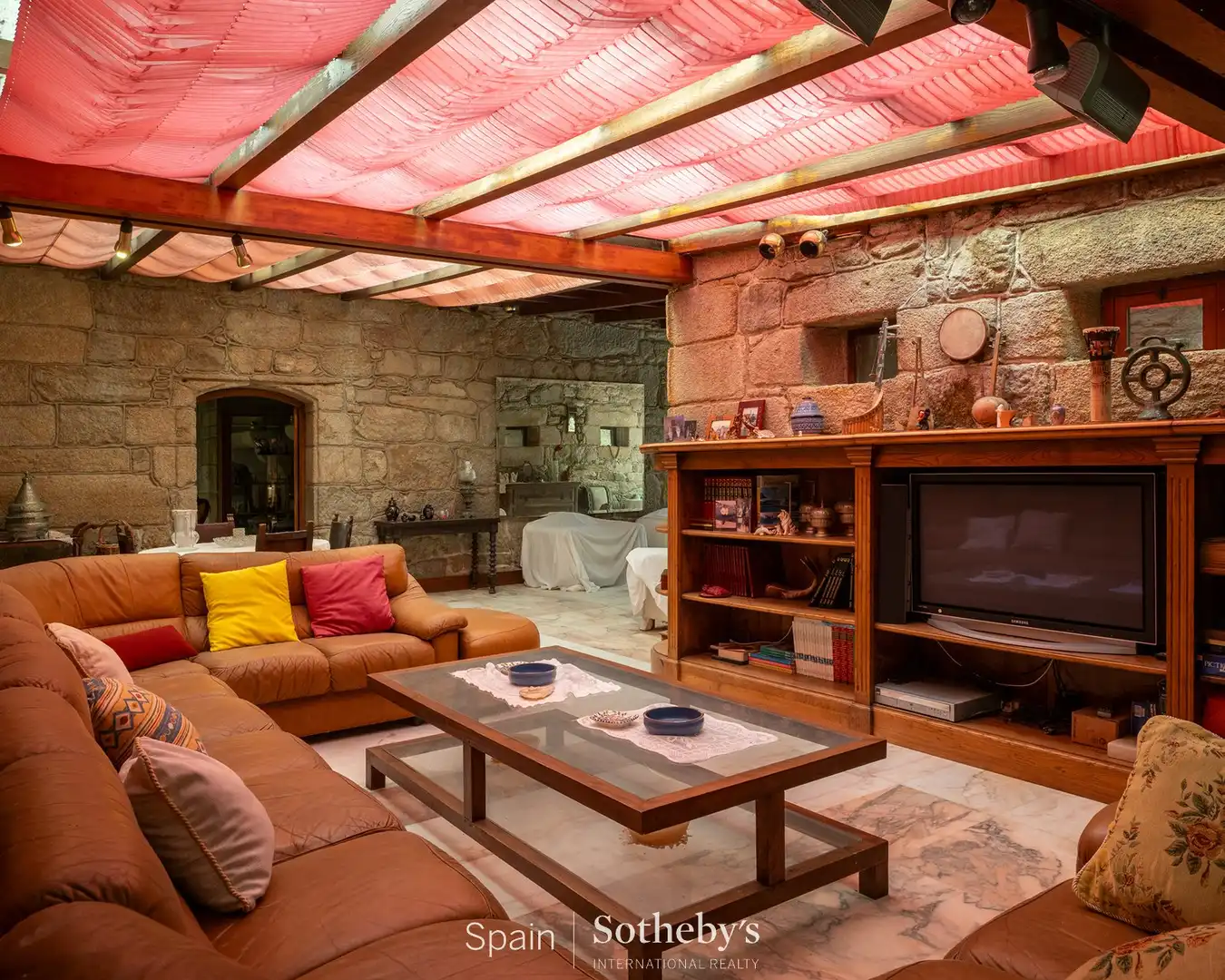Sala de estar de Finca rústica en venta en Cee con Jardín privado, Terraza y Trastero