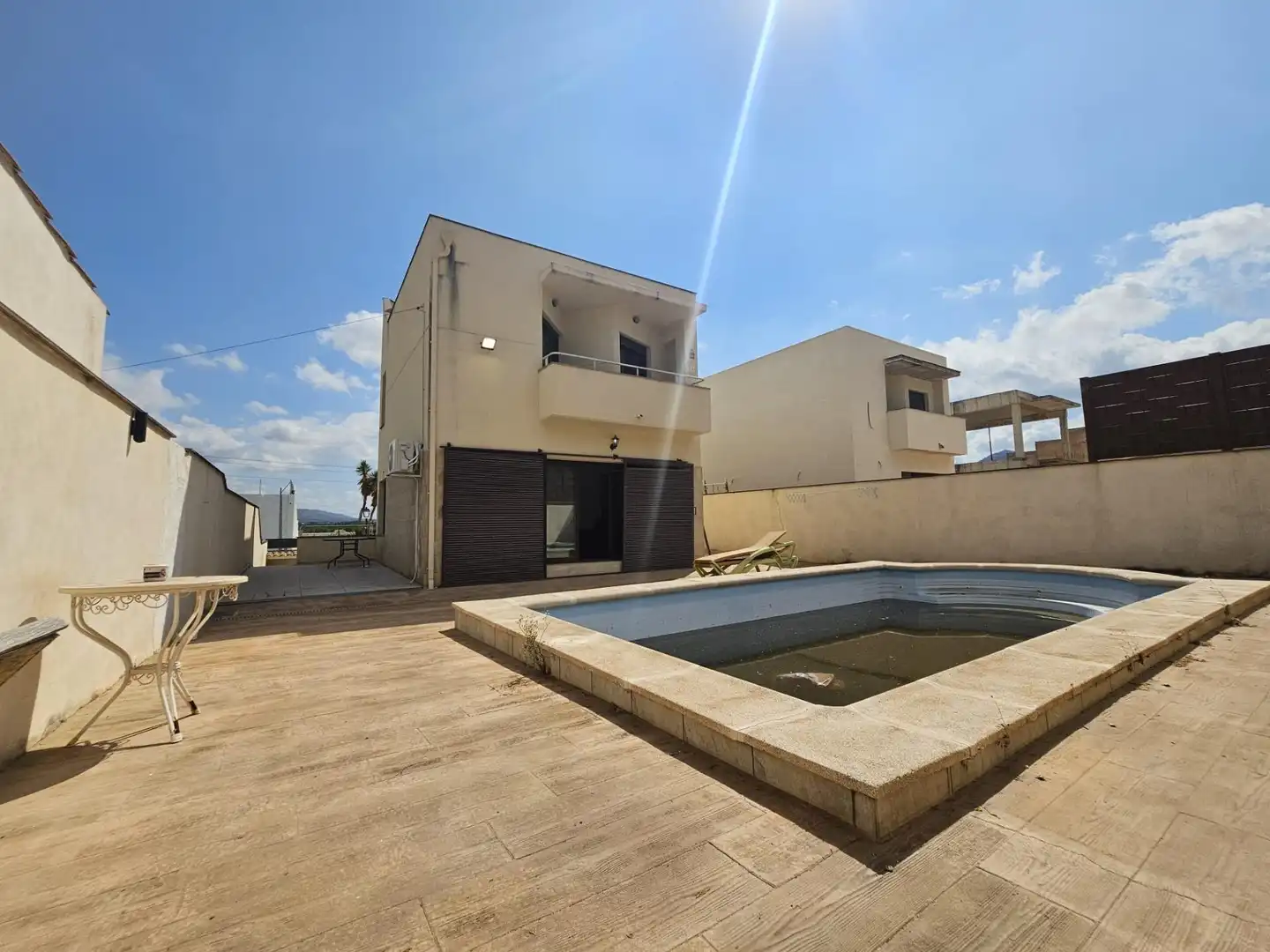 Exterior view of Houses for sale in Campo de Mirra / El Camp de Mirra  with Private garden, Terrace and Swimming Pool