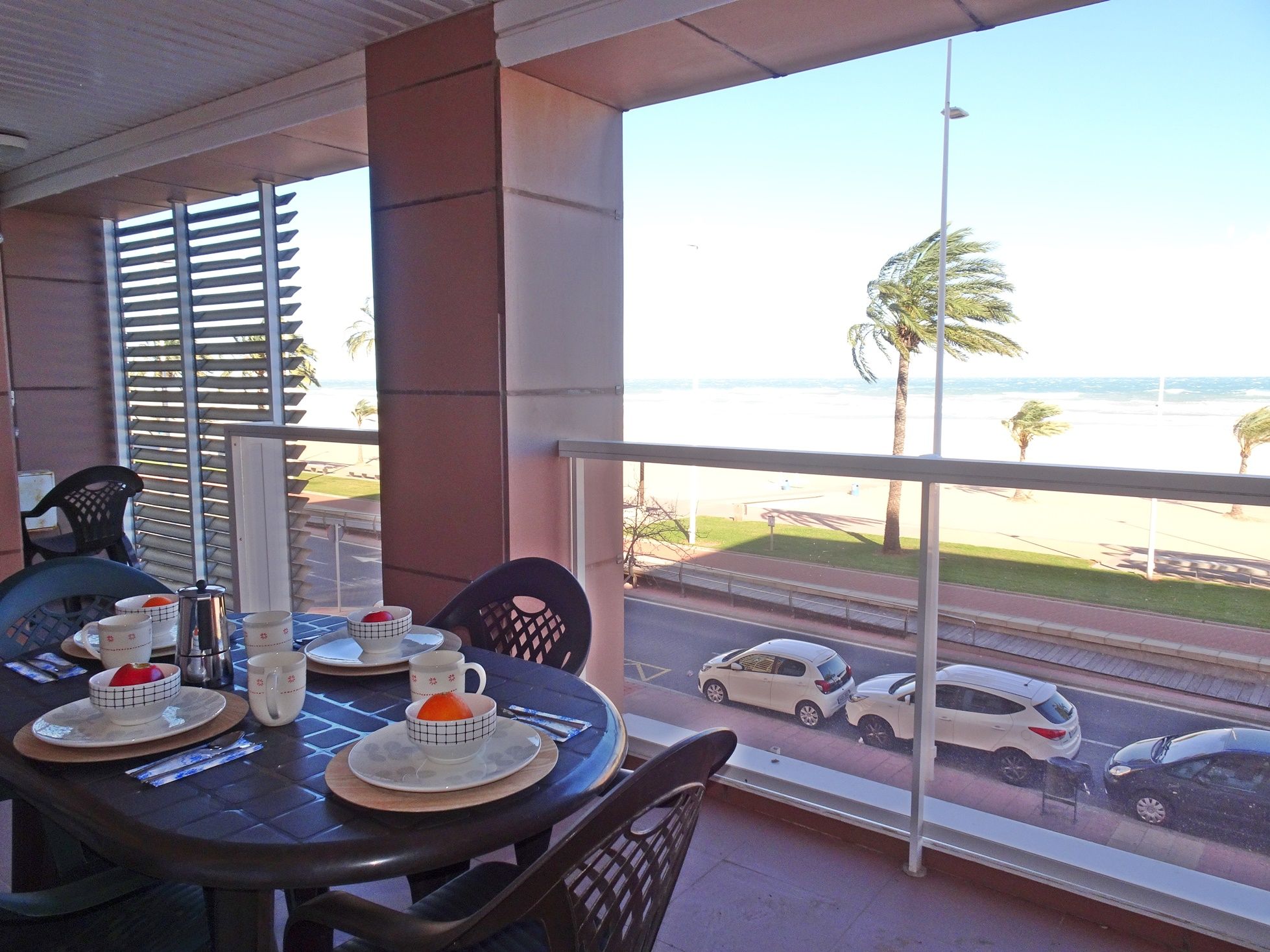 Terraza de Apartamento de alquiler en Gandia con Terraza, Amueblado y Horno