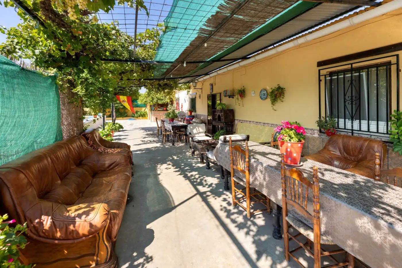 Terraza de Finca rústica en venta en Alhama de Granada con Aire acondicionado, Jardín privado y Terraza