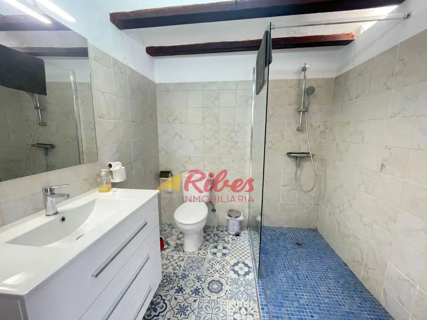 Baño de Finca rústica en venta en Cullera con Aire acondicionado, Jardín privado y Terraza