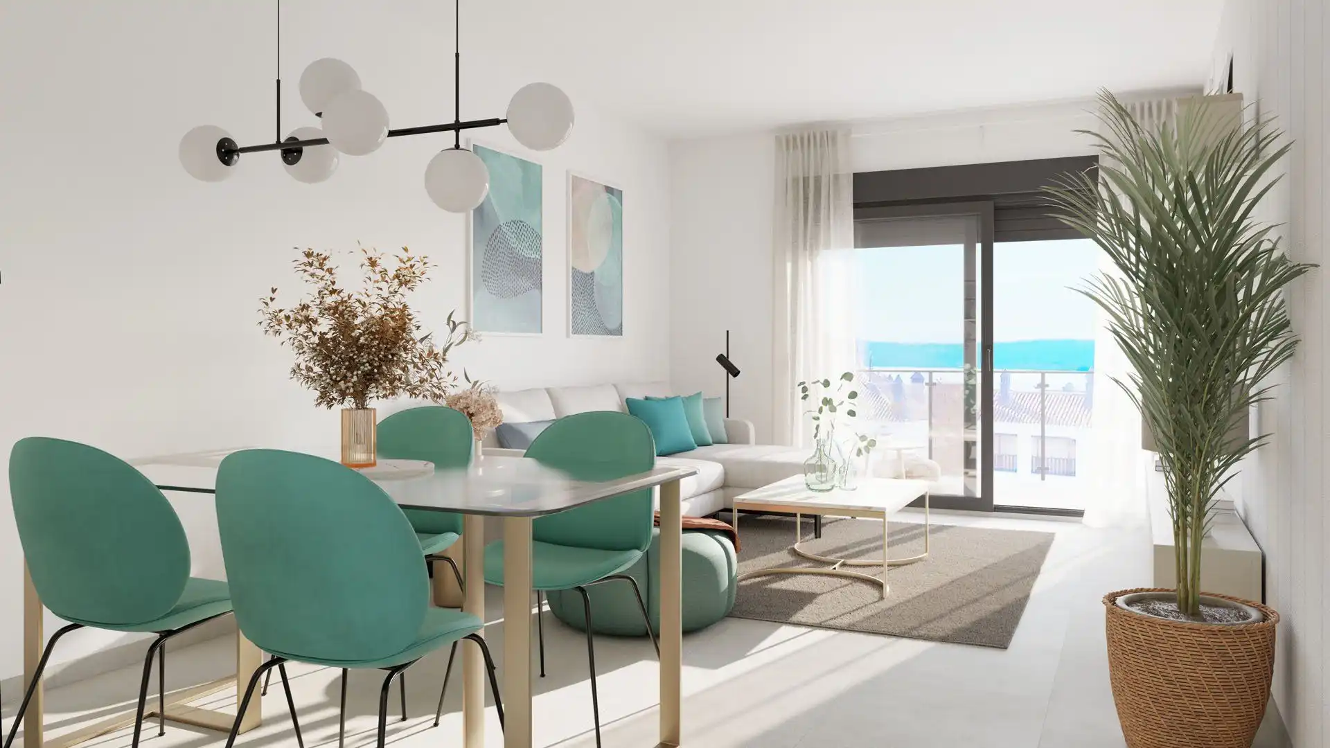 Sala de estar de Piso en venta en Almuñécar con Aire acondicionado, Terraza y Trastero