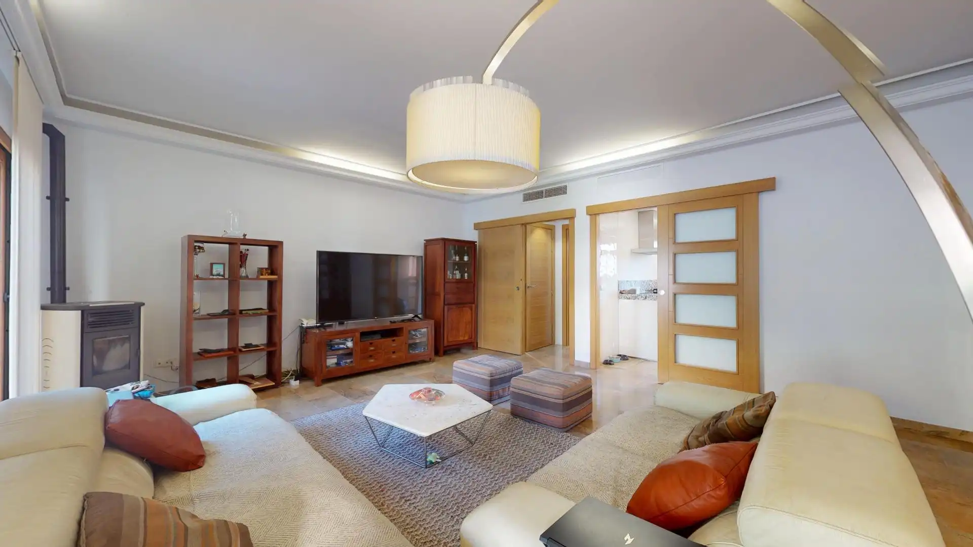 Sala d'estar de Casa o xalet en venda en  Palma de Mallorca amb Aire condicionat, Jardí privat i Piscina