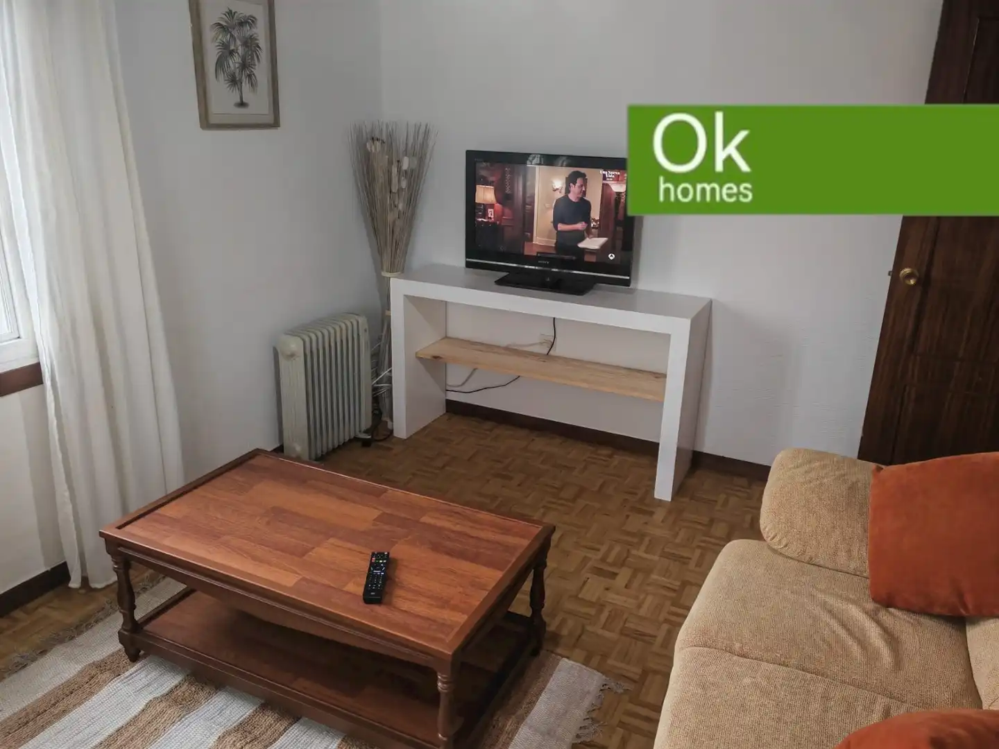 Sala de estar de Casa adosada de alquiler en Curtis con Calefacción, Trastero y Amueblado