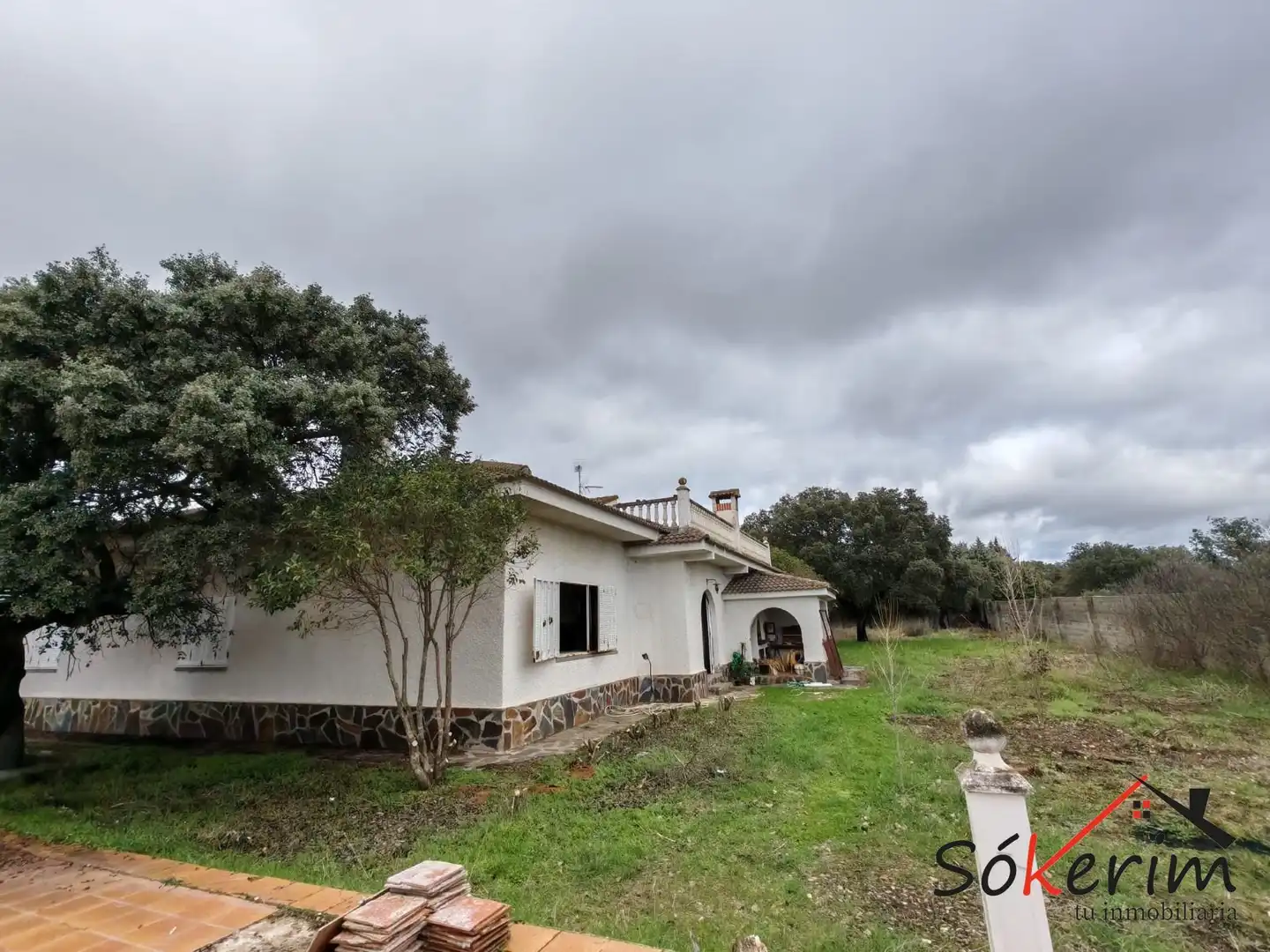 Vista exterior de Piso en venta en San Román de los Montes con Calefacción, Jardín privado y Terraza