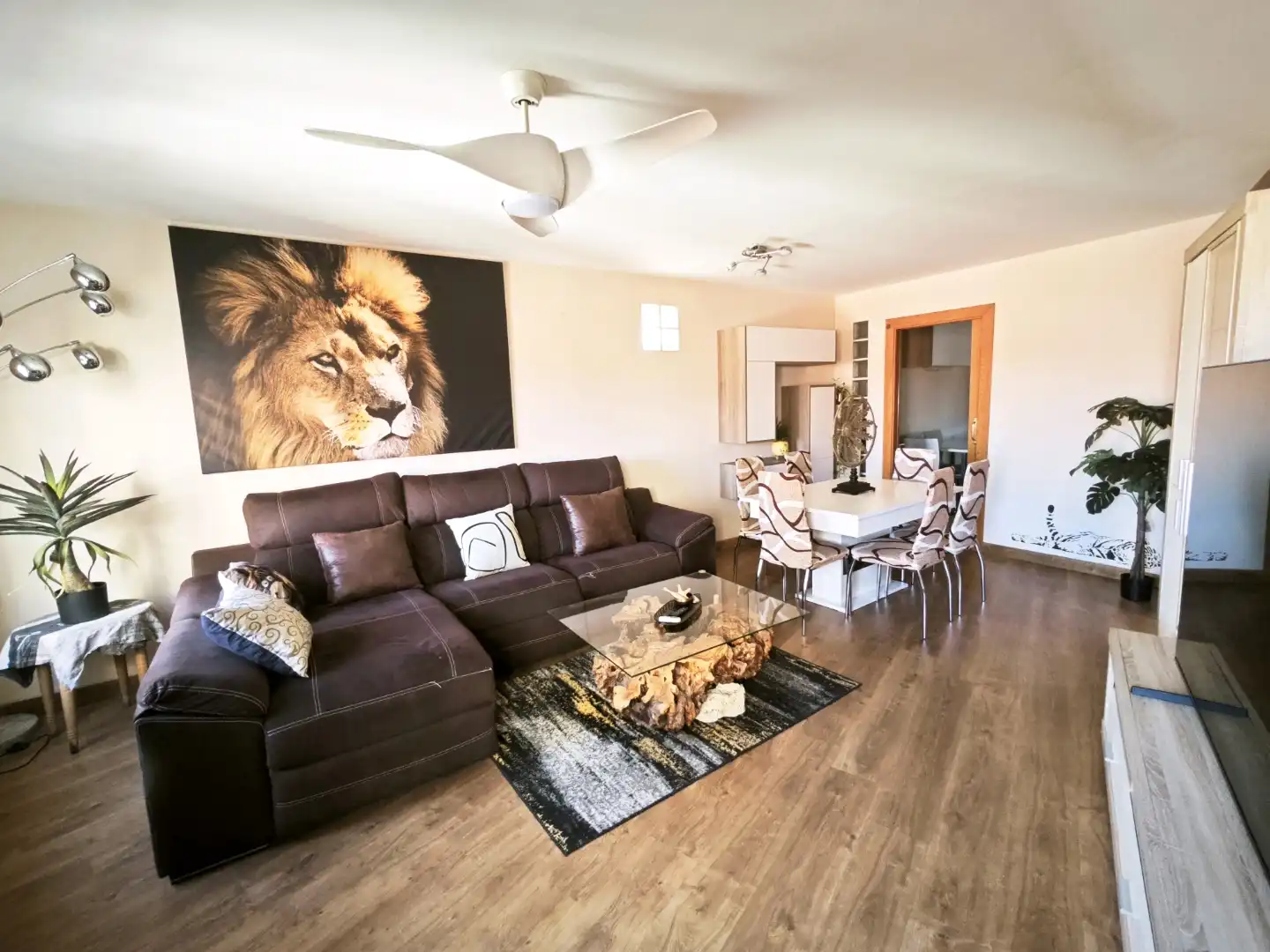 Wohnzimmer von Wohnung zur Miete in Salamanca Capital mit Balkon