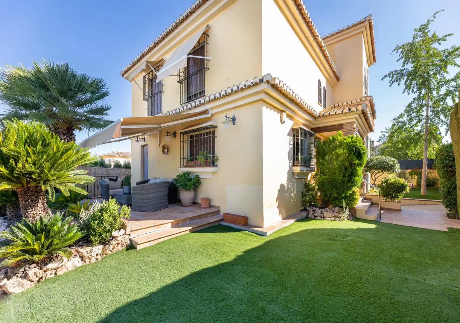 Garden of Houses for sale in Cájar  with Air Conditioner, Heating and Private garden