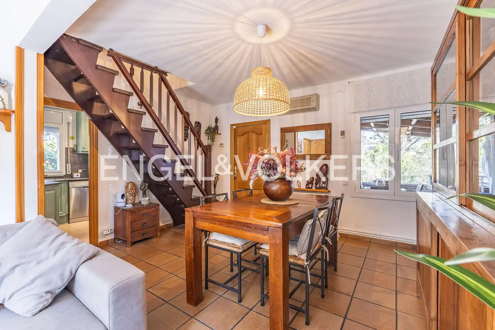 Dining room of Houses for sale in Sant Cugat del Vallès  with Air Conditioner, Heating and Private garden