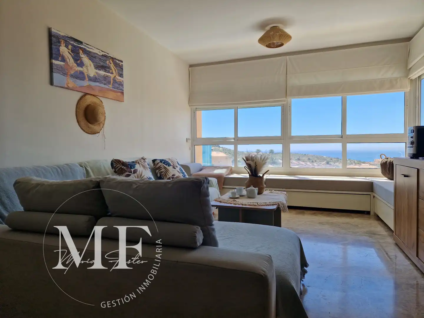 Wohnzimmer von Wohnung zum Verkauf in Alicante / Alacant mit Klimaanlage, Heizung und Terrasse