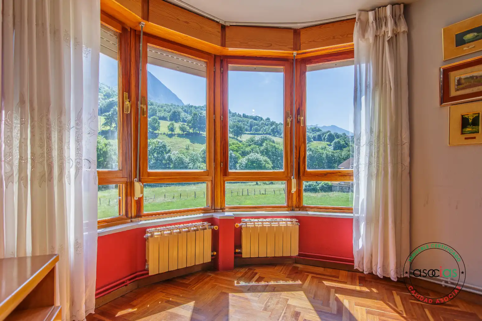 Bedroom of Flat for sale in Teverga  with Heating, Parquet flooring and Terrace