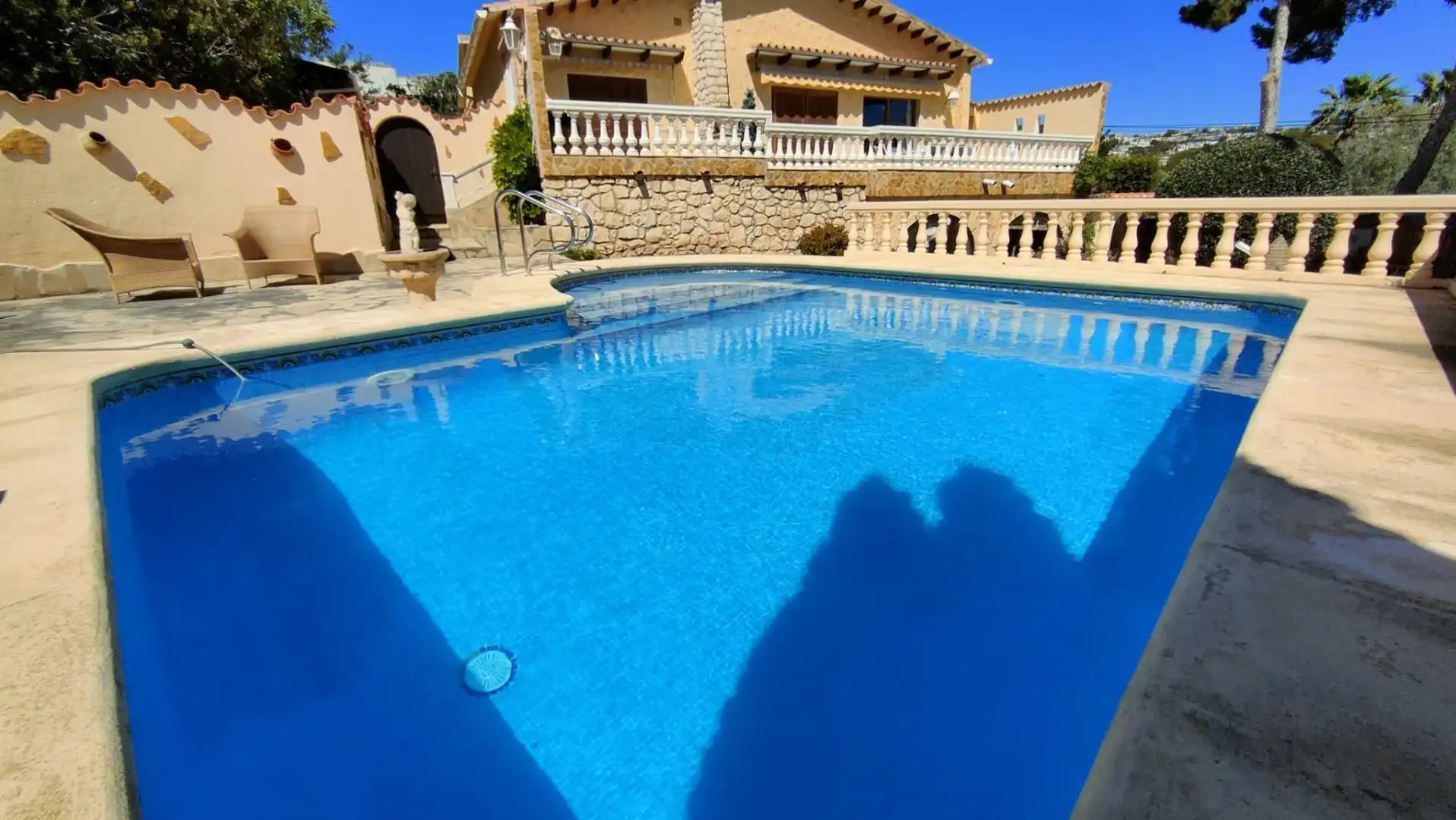 Piscina de Casa o chalet en venta en Moraira con Aire acondicionado, Jardín privado y Terraza