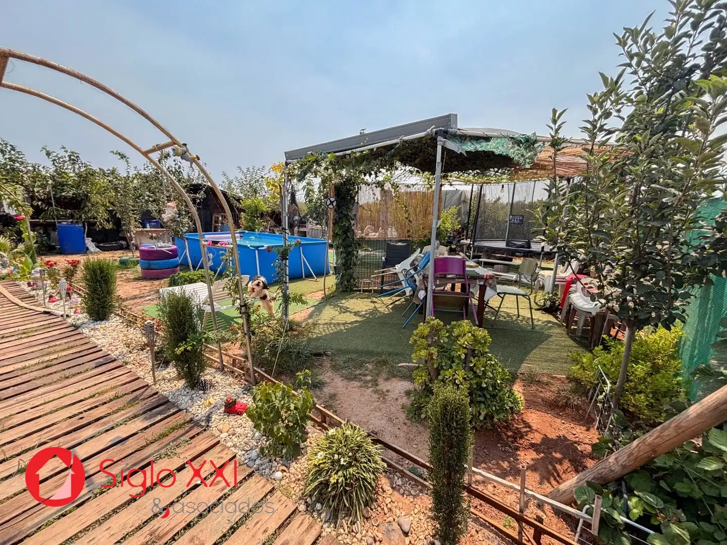 Terrasse von Country house zum Verkauf in Almazora / Almassora mit Heizung, Privatgarten und Möbliert