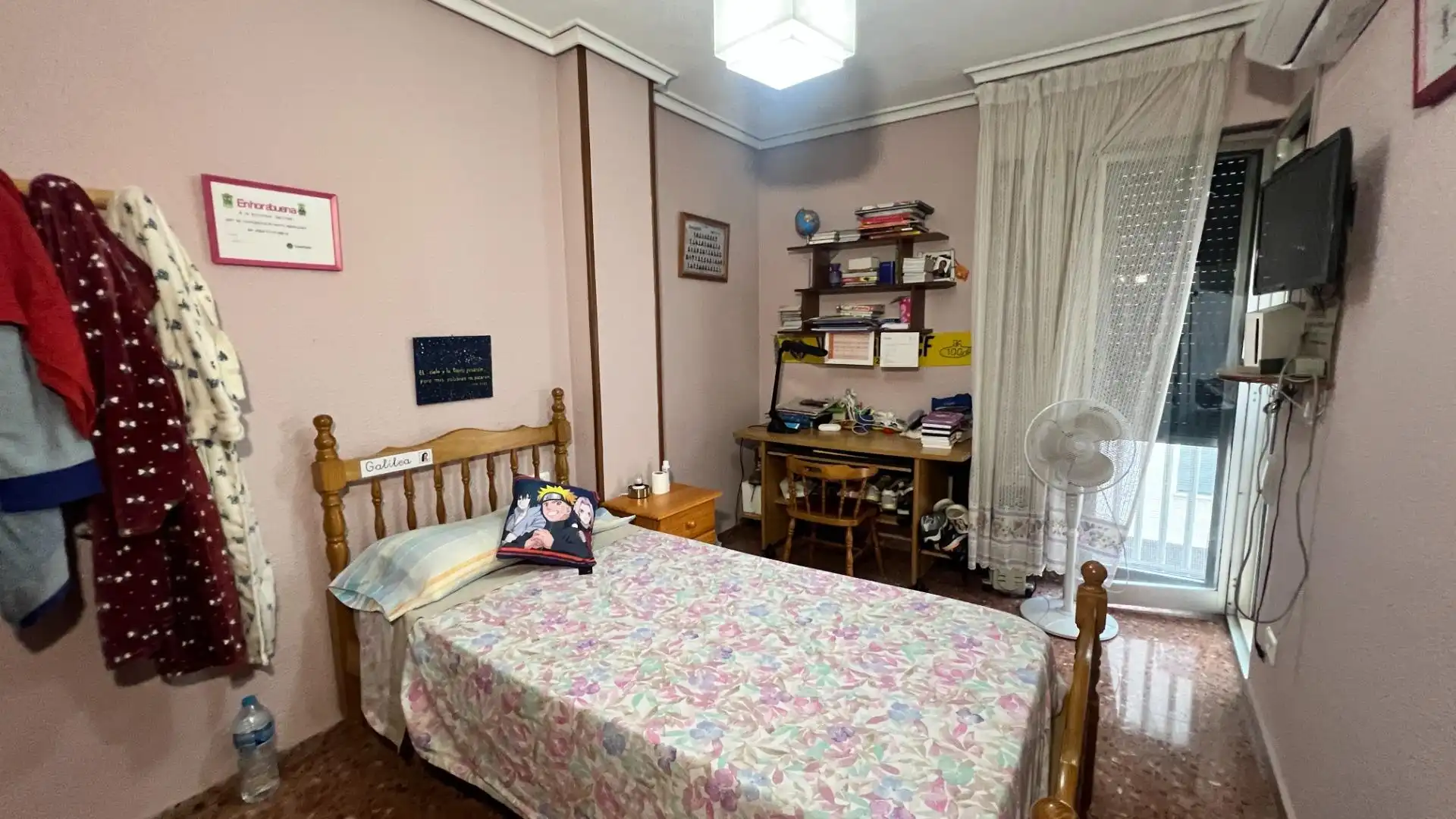 Schlafzimmer von Wohnung zum Verkauf in Burriana / Borriana mit Klimaanlage, Heizung und Abstellraum