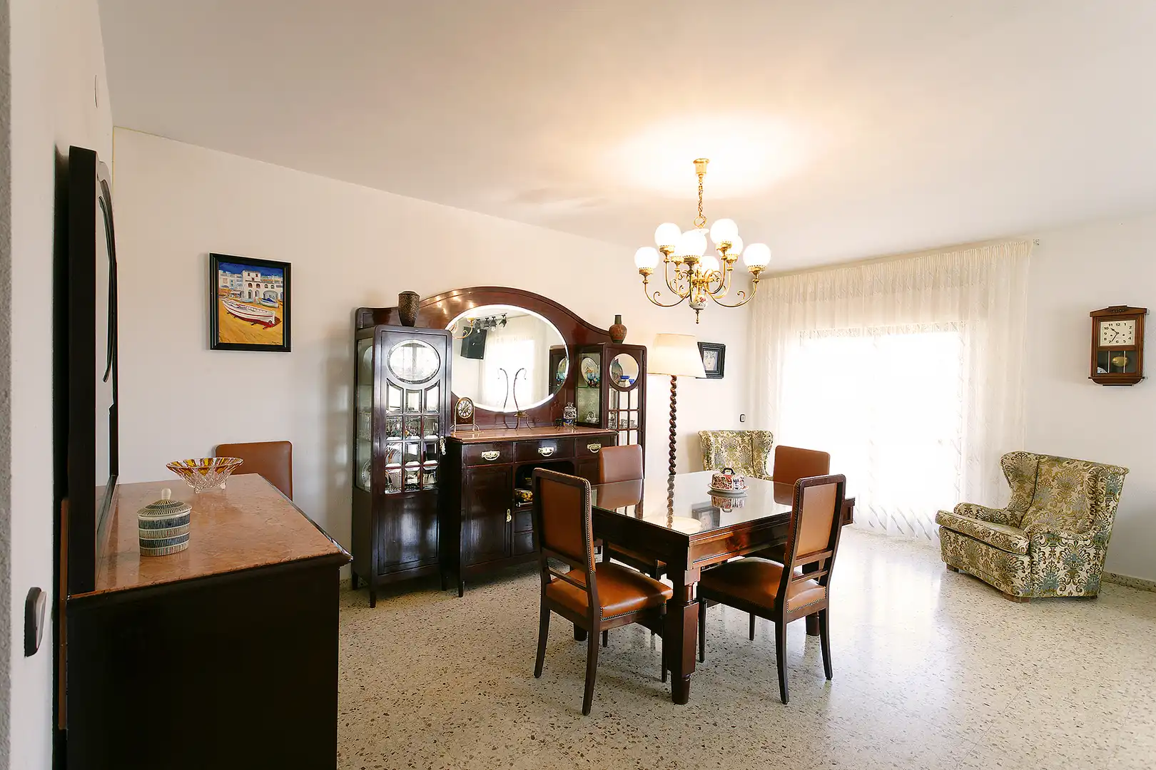 Dining room of Houses for sale in Palacios del Sil  with Furnished
