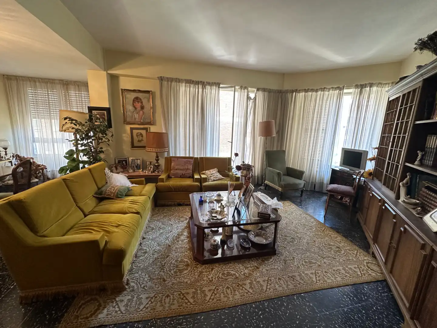Wohnzimmer von Wohnung zum Verkauf in Castellón de la Plana / Castelló de la Plana mit Klimaanlage und Balkon