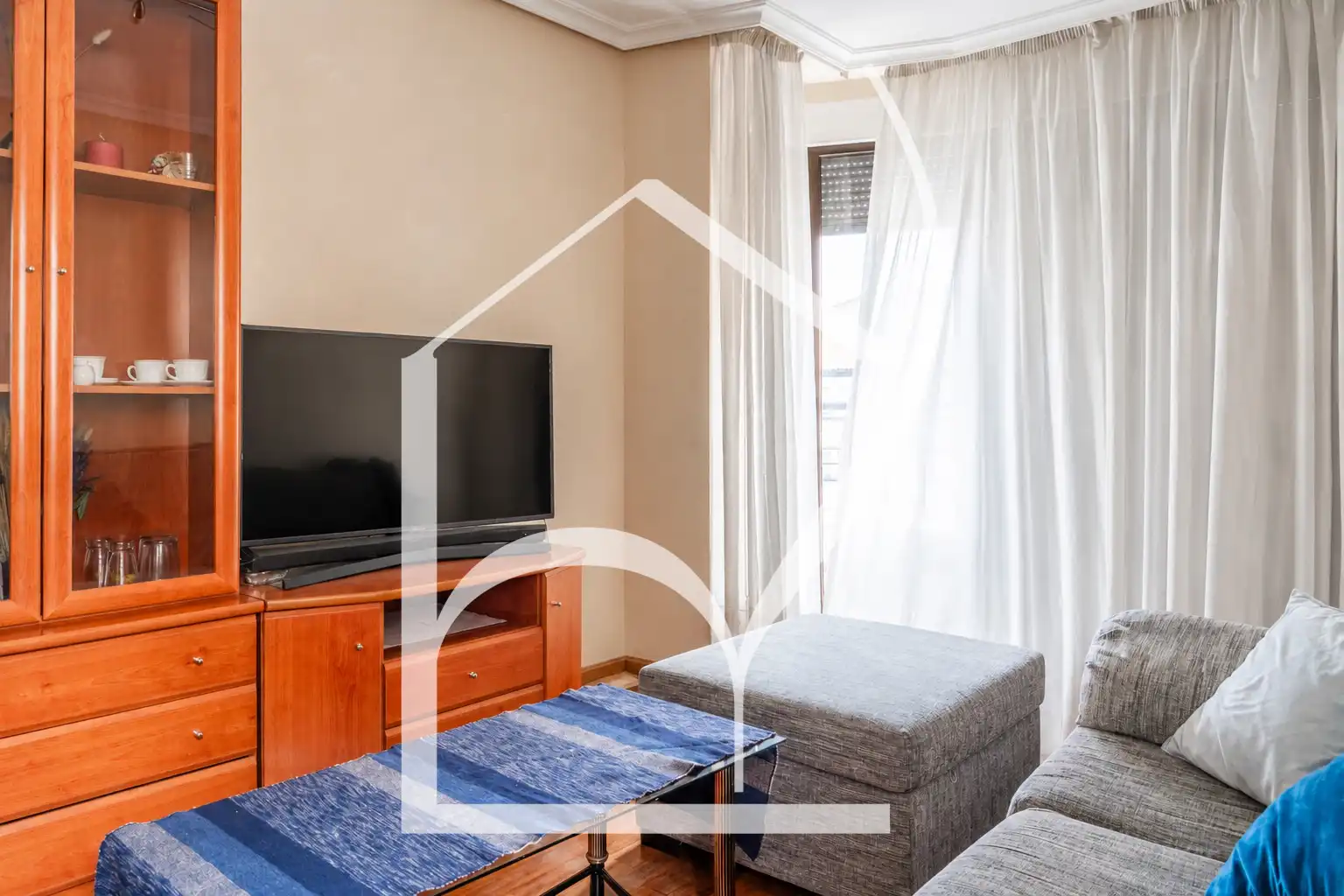 Sala de estar de Piso de alquiler en Salamanca con Calefacción, Parquet y Amueblado
