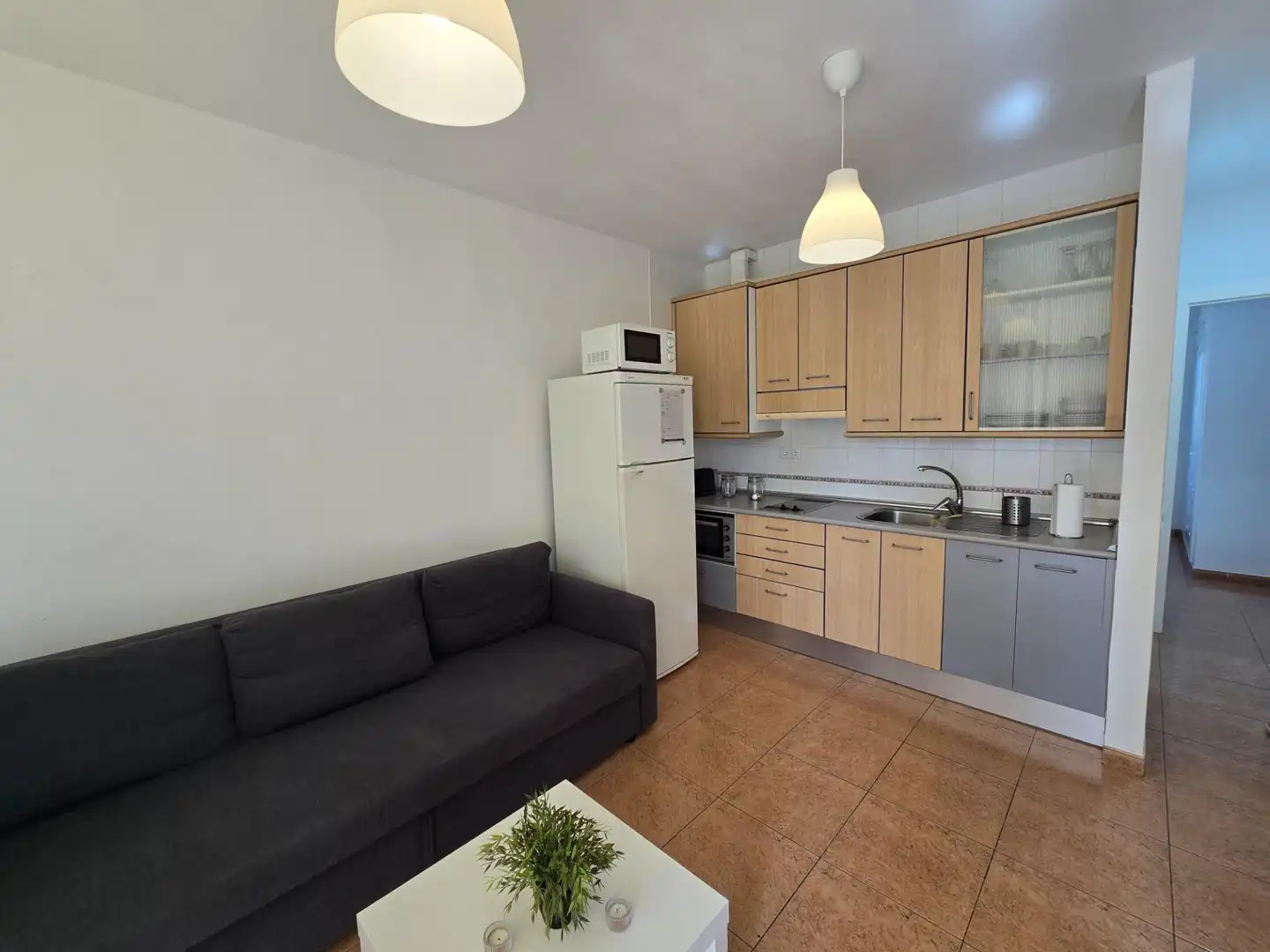 Cocina de Apartamento de alquiler en Mogán con Amueblado, Balcón y Piscina comunitaria