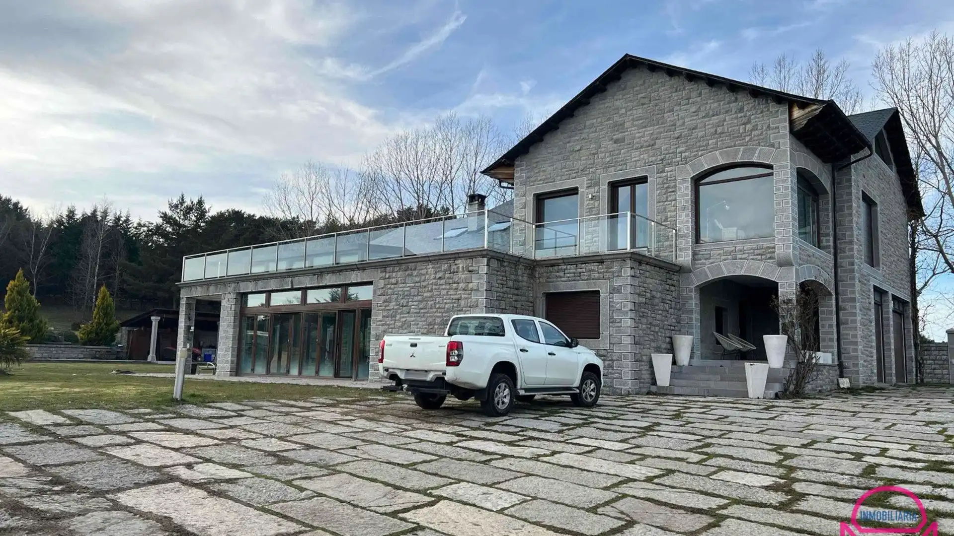 Exterior view of Houses for sale in Cuadros  with Heating, Terrace and Swimming Pool